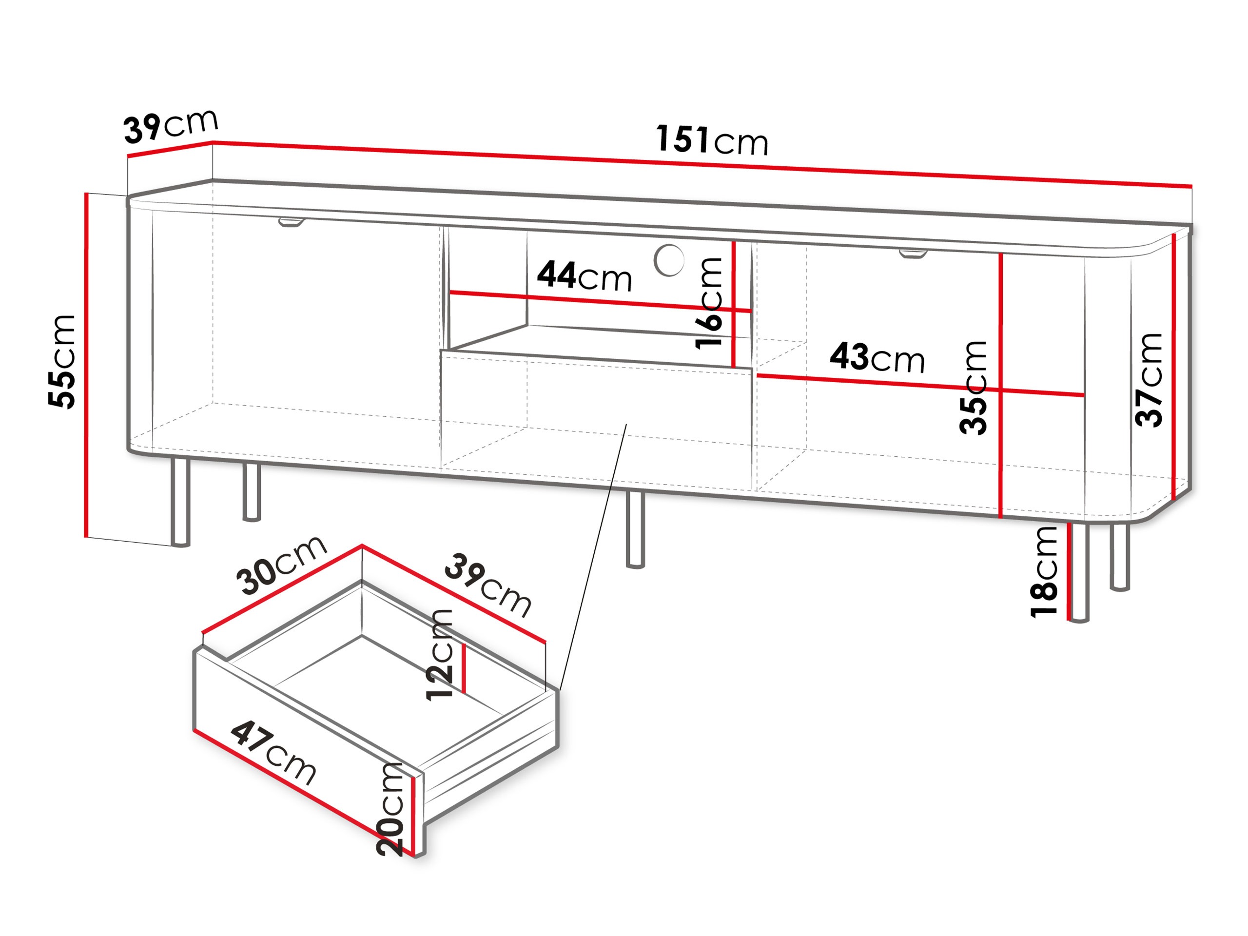 ТВ шкаф Epulos I