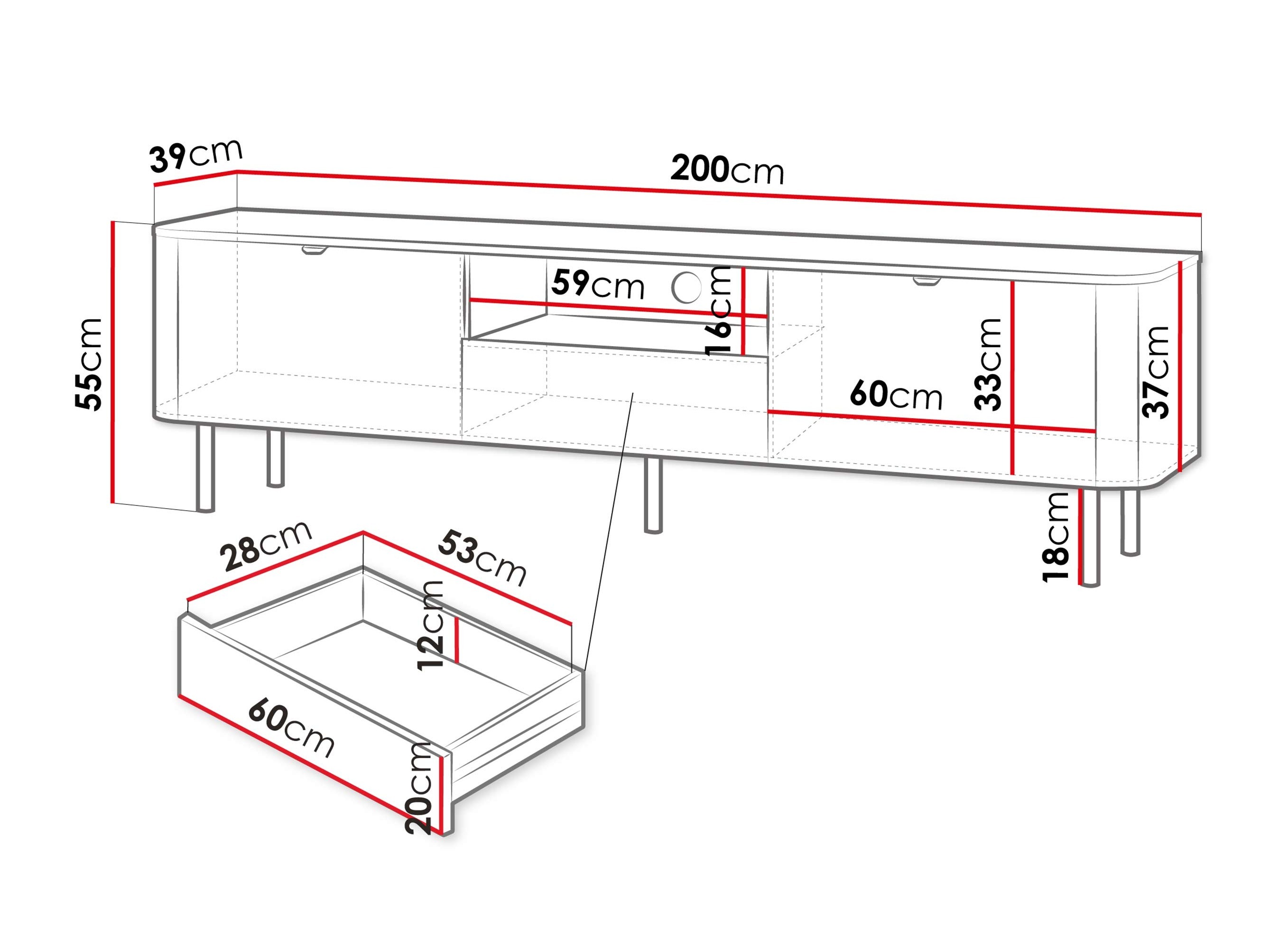 ТВ шкаф Tebeni 101