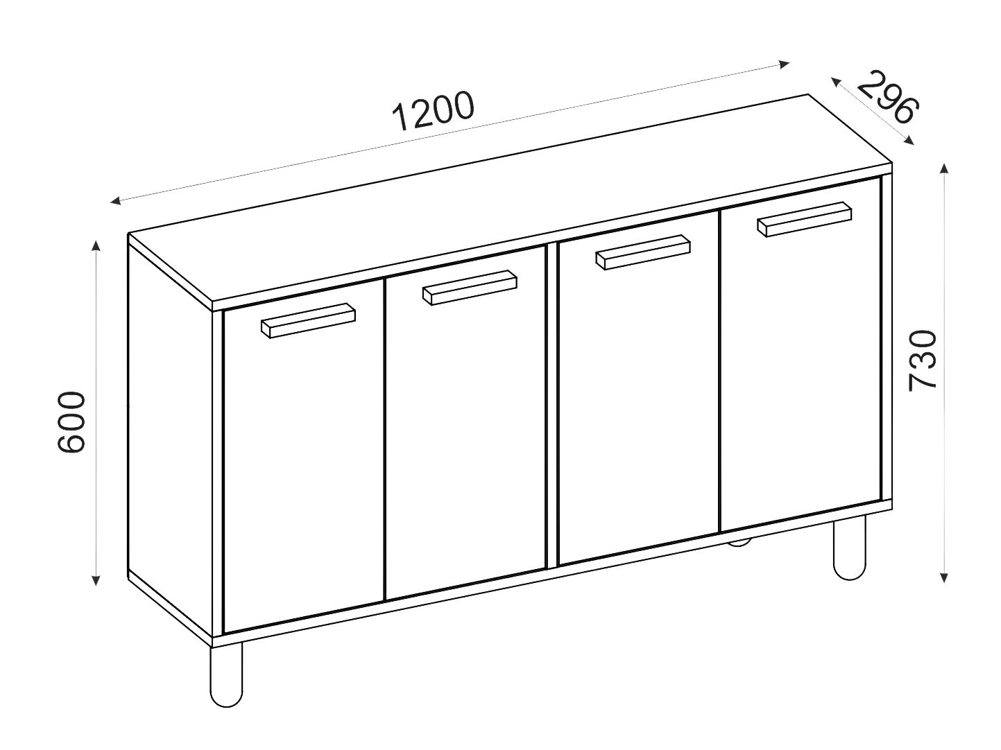 Шкаф Kailua 2542 (Светлокафяво)