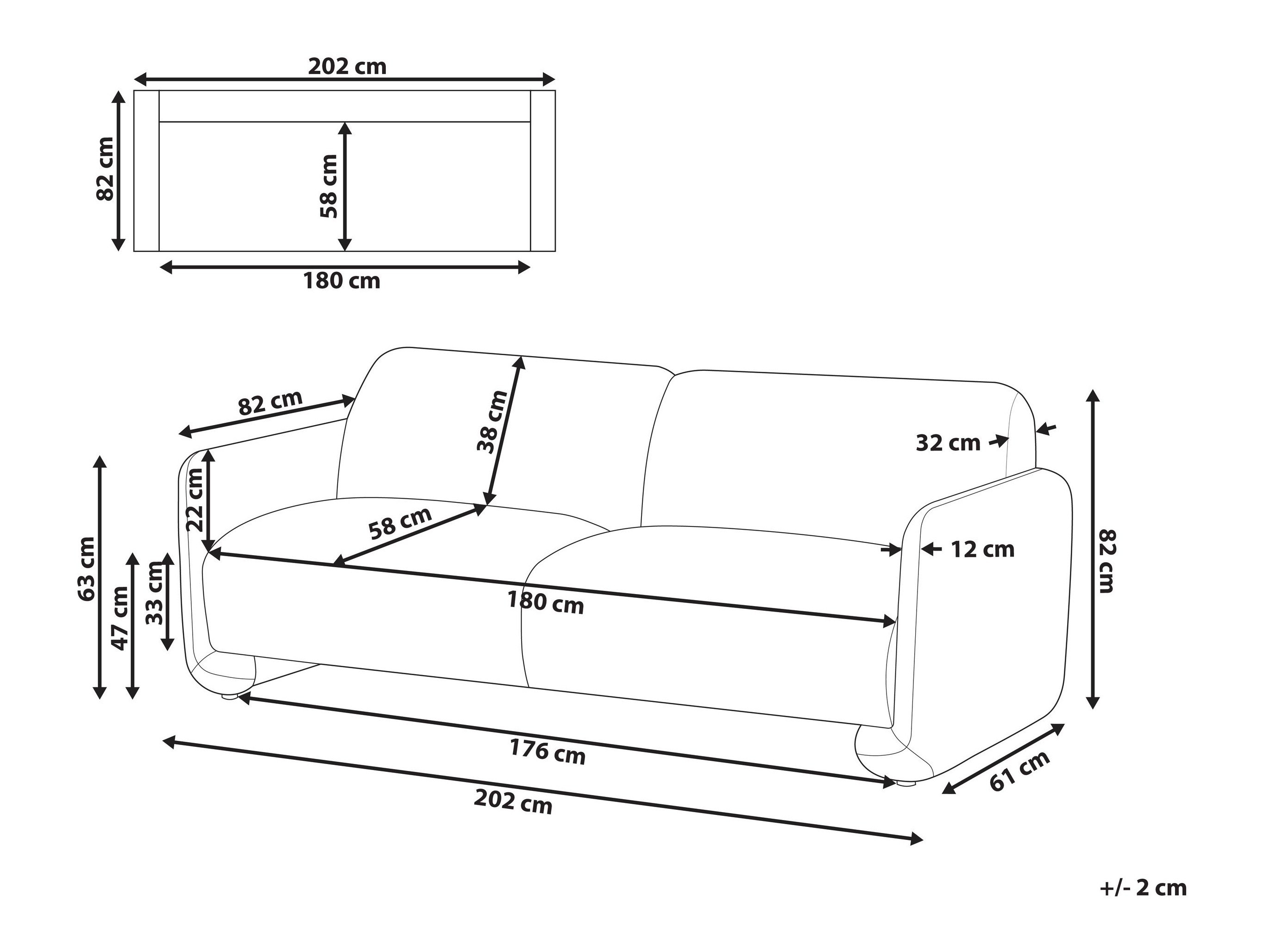 Диван Berwyn 2702 (Сив)