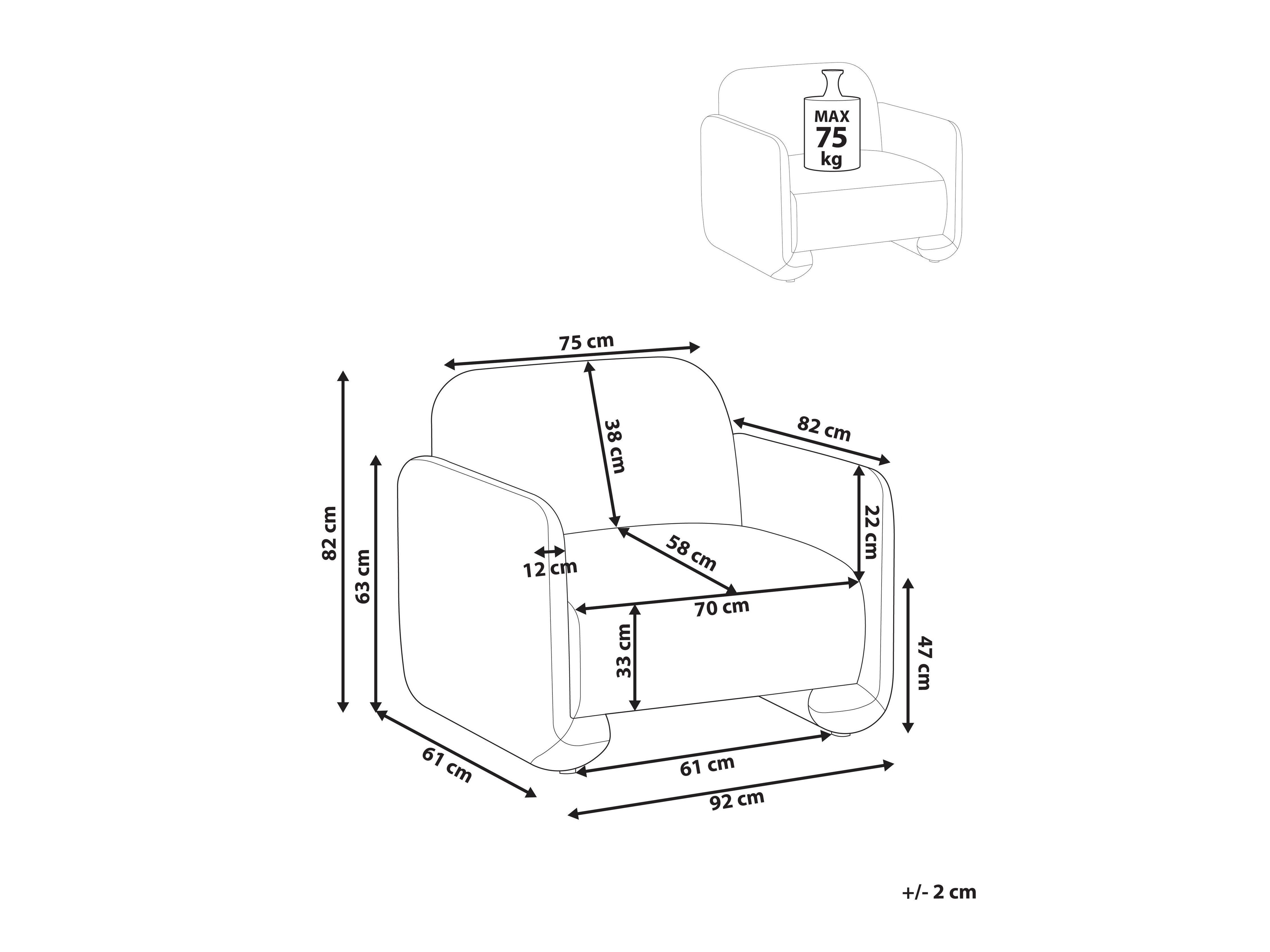 Фотьойл Berwyn 2701 (Бял)