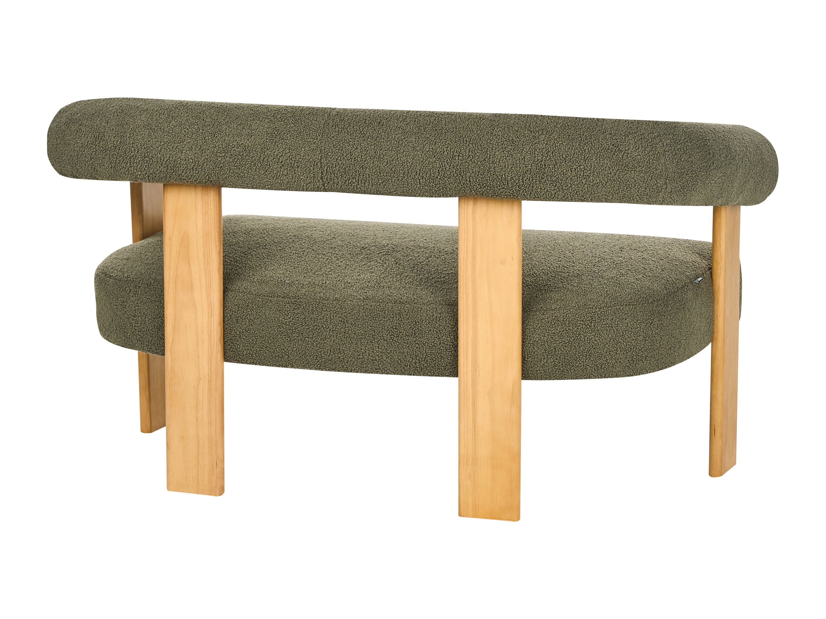 Комплект мека мебел Berwyn 2710 (Зелен + Ярък дърво)