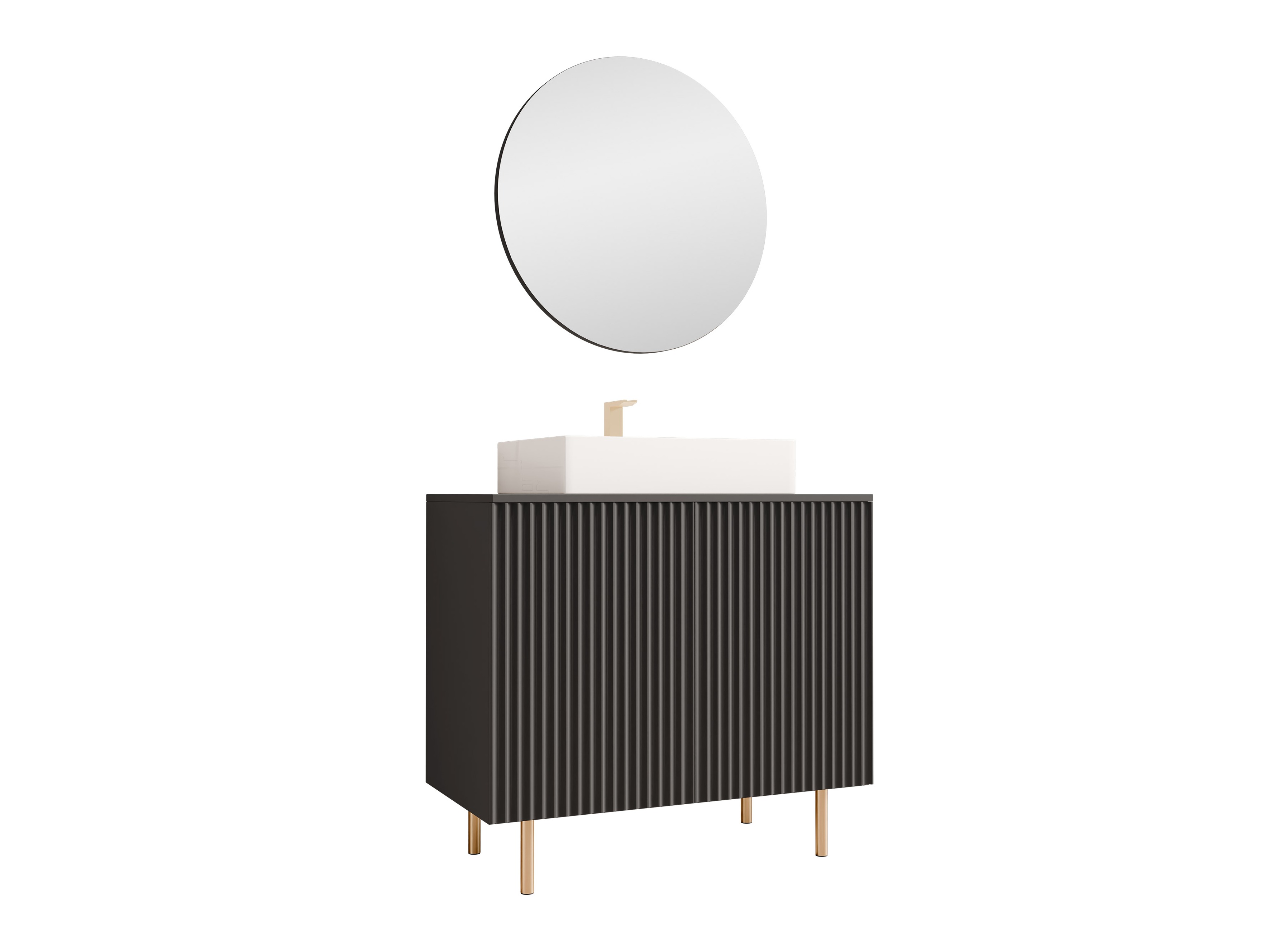 Комплект за баня Decus I (Черен)