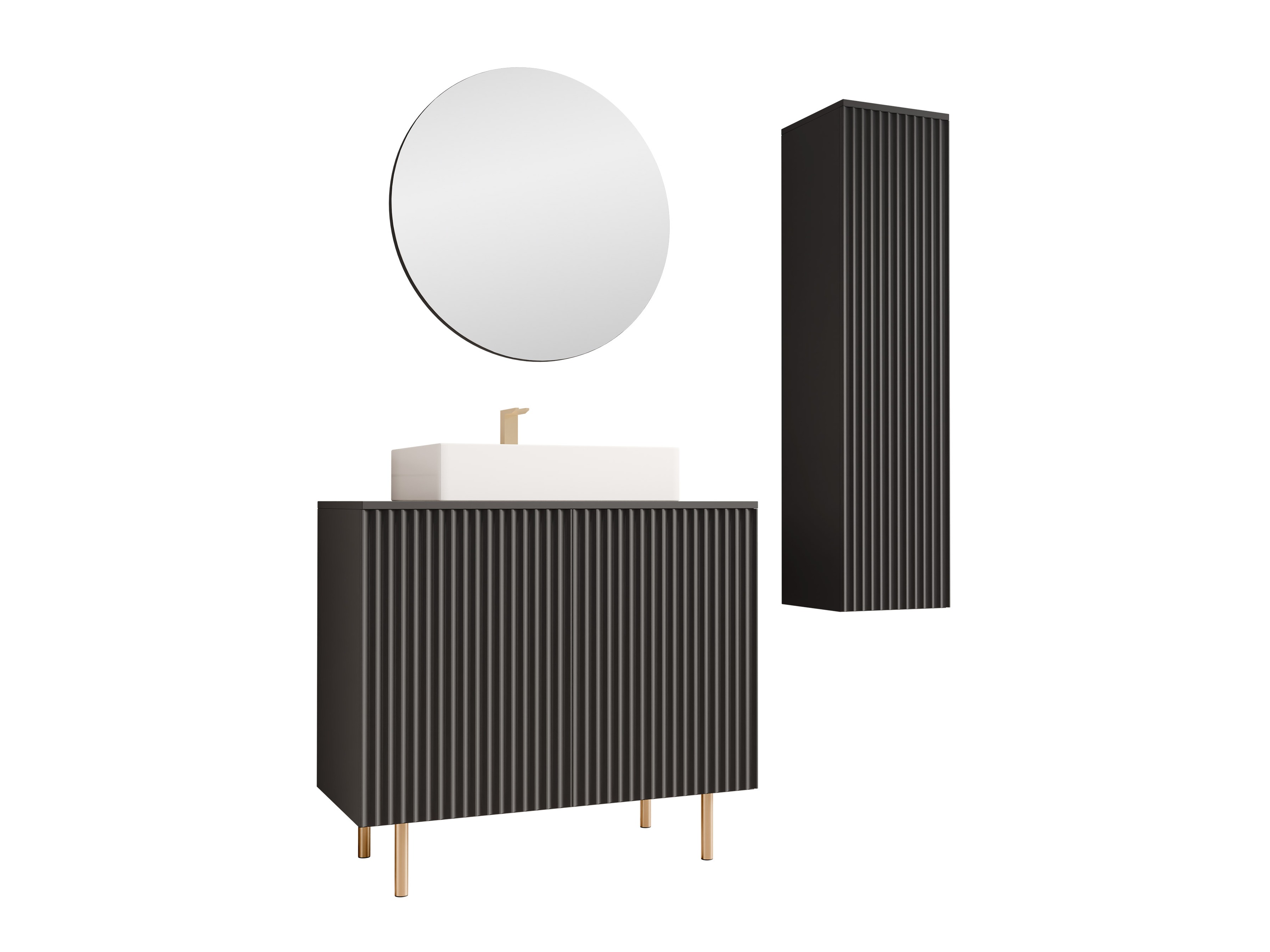 Комплект за баня Decus II (Черен)