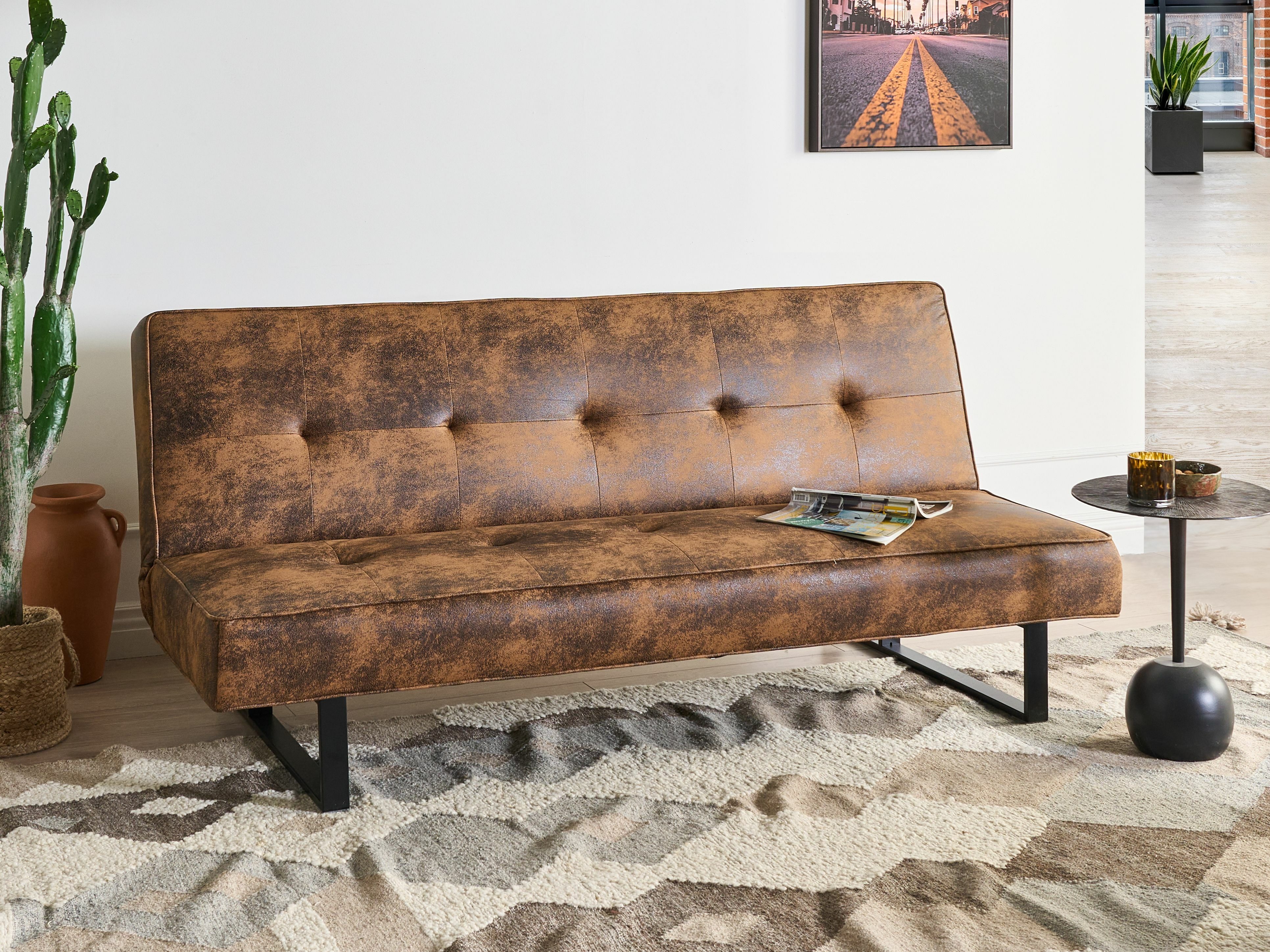 Разтегателен диван Berwyn 2120 (Тъмнокафяв)