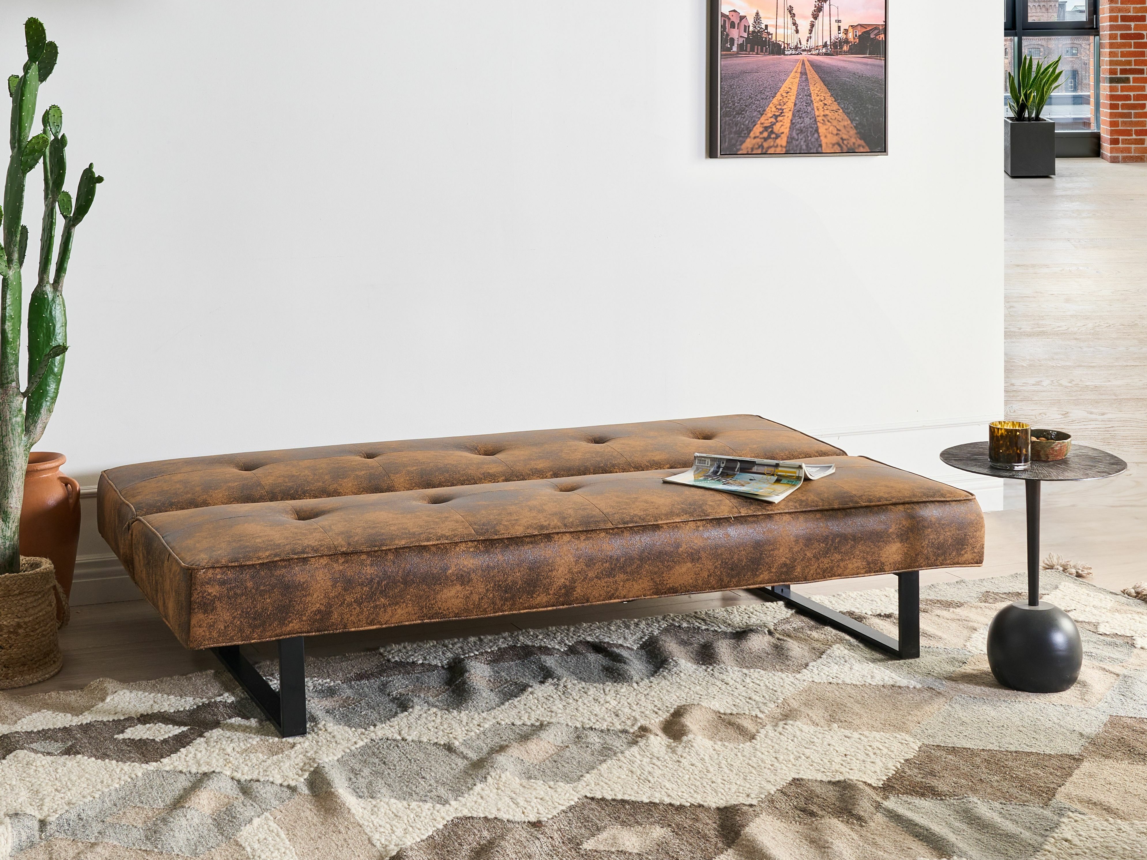 Разтегателен диван Berwyn 2120 (Тъмнокафяв)