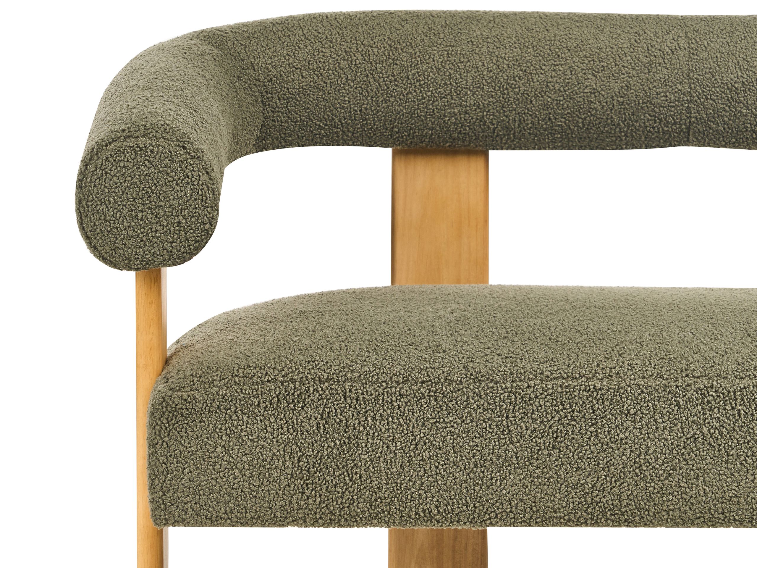 Тапицирана пейка Berwyn 2709 (Зелен + Ярък дърво)