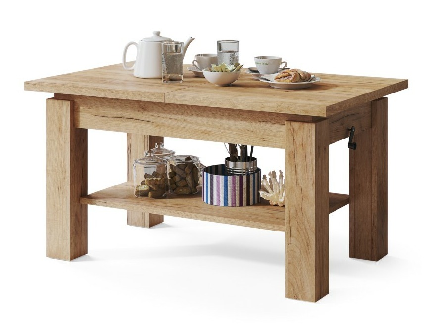 Трансформираща се масичка за кафе Glendale 100 (Занаятчийски златен дъб)