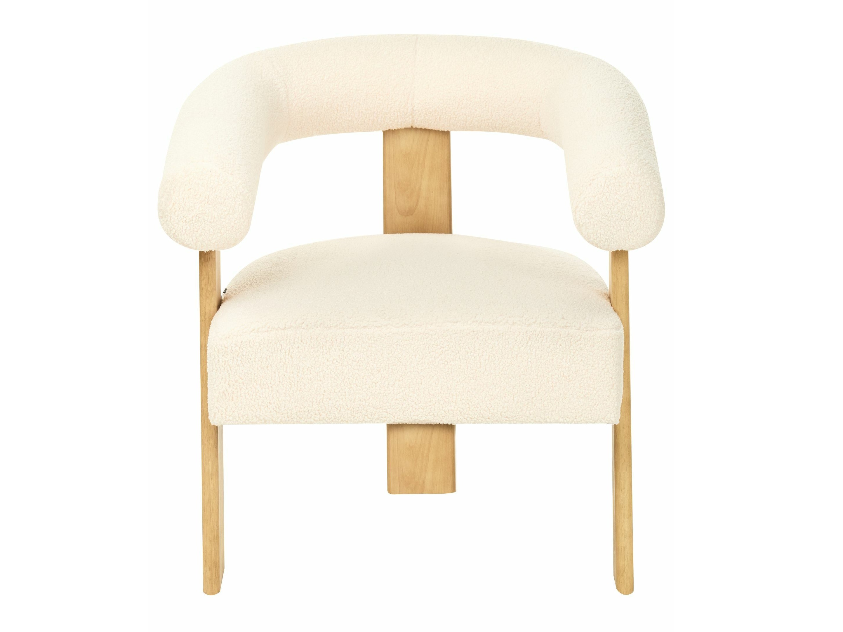 Комплект мека мебел Berwyn 2710 (Бял + Ярък дърво)