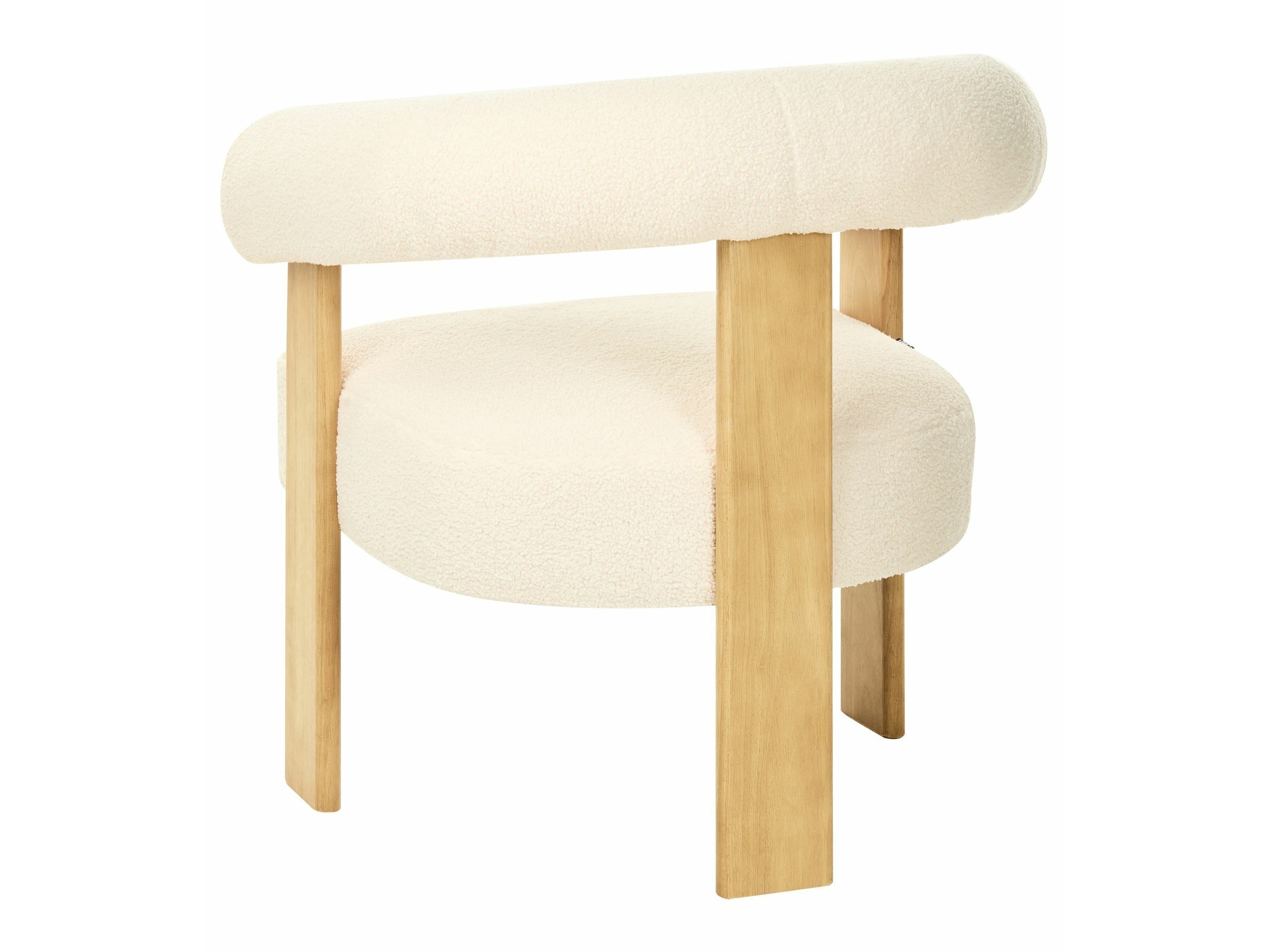 Комплект мека мебел Berwyn 2710 (Бял + Ярък дърво)