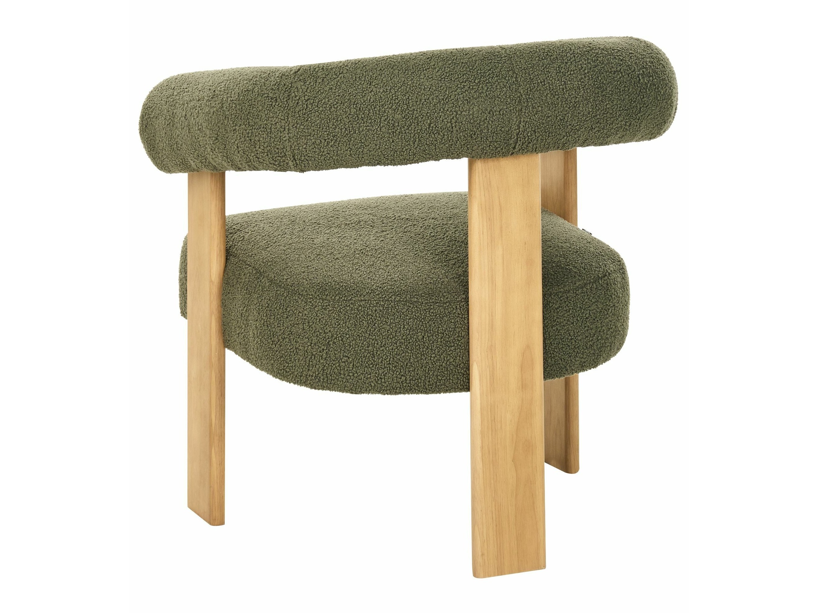 Комплект мека мебел Berwyn 2710 (Зелен + Ярък дърво)