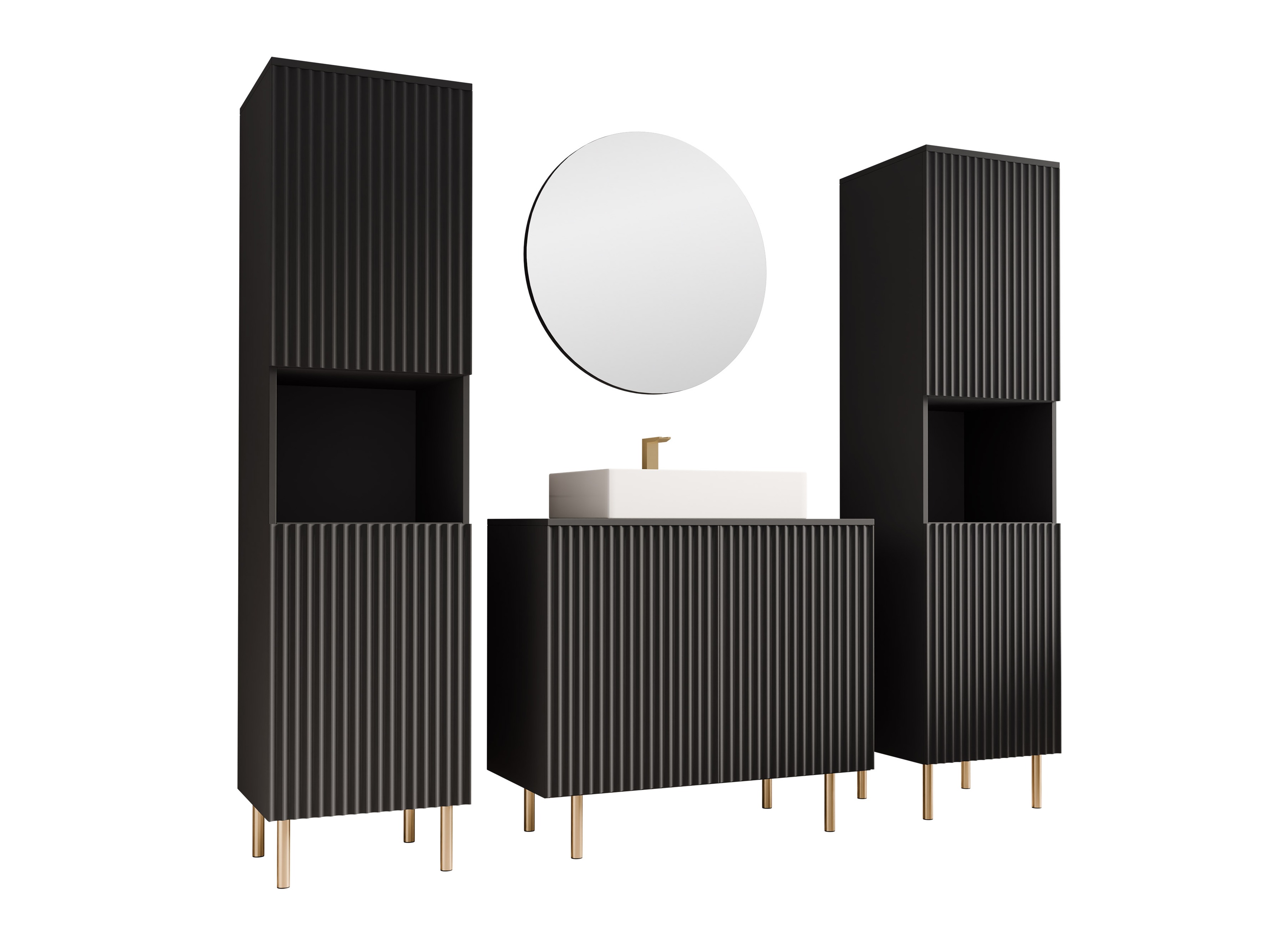 Комплект за баня Decus VI (Черен)