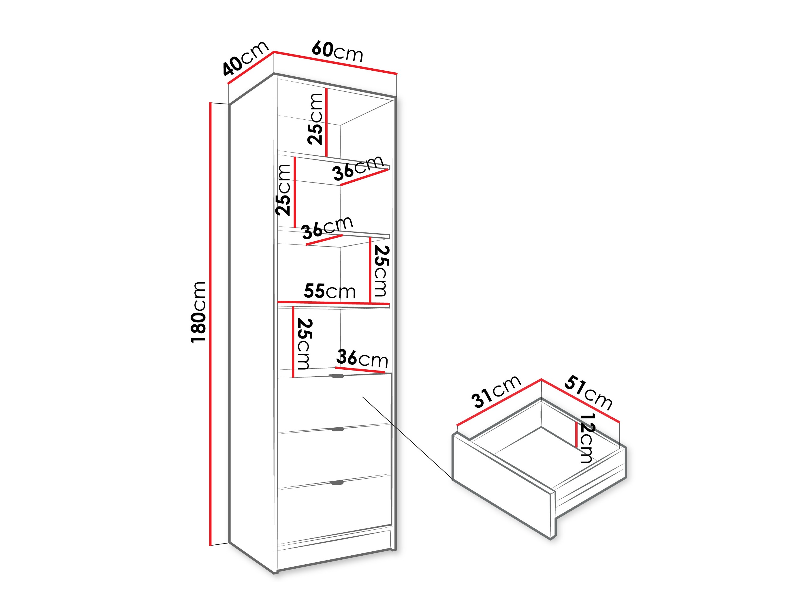 Етажерка Comfivo Larmire 116 (Бежов)