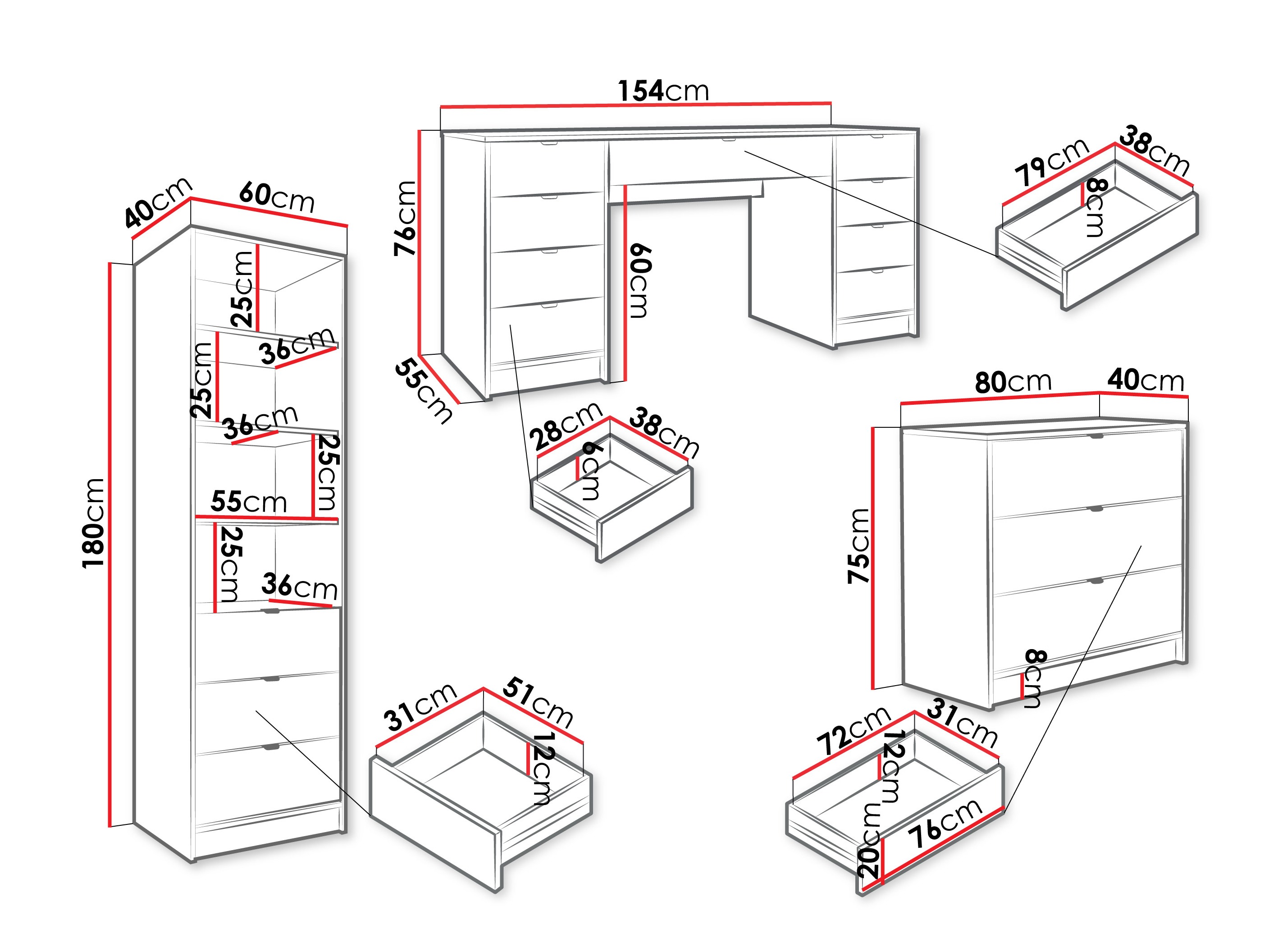 Комплект за домашен офис Comfivo Papilio VI (Бежов)