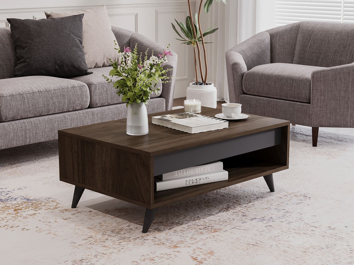 Масичка за кафе Kailua 2561 (Орех)