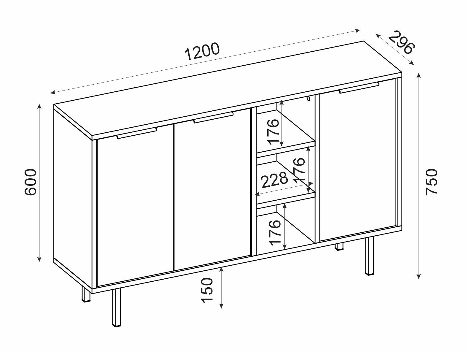 Шкаф Kailua 2563