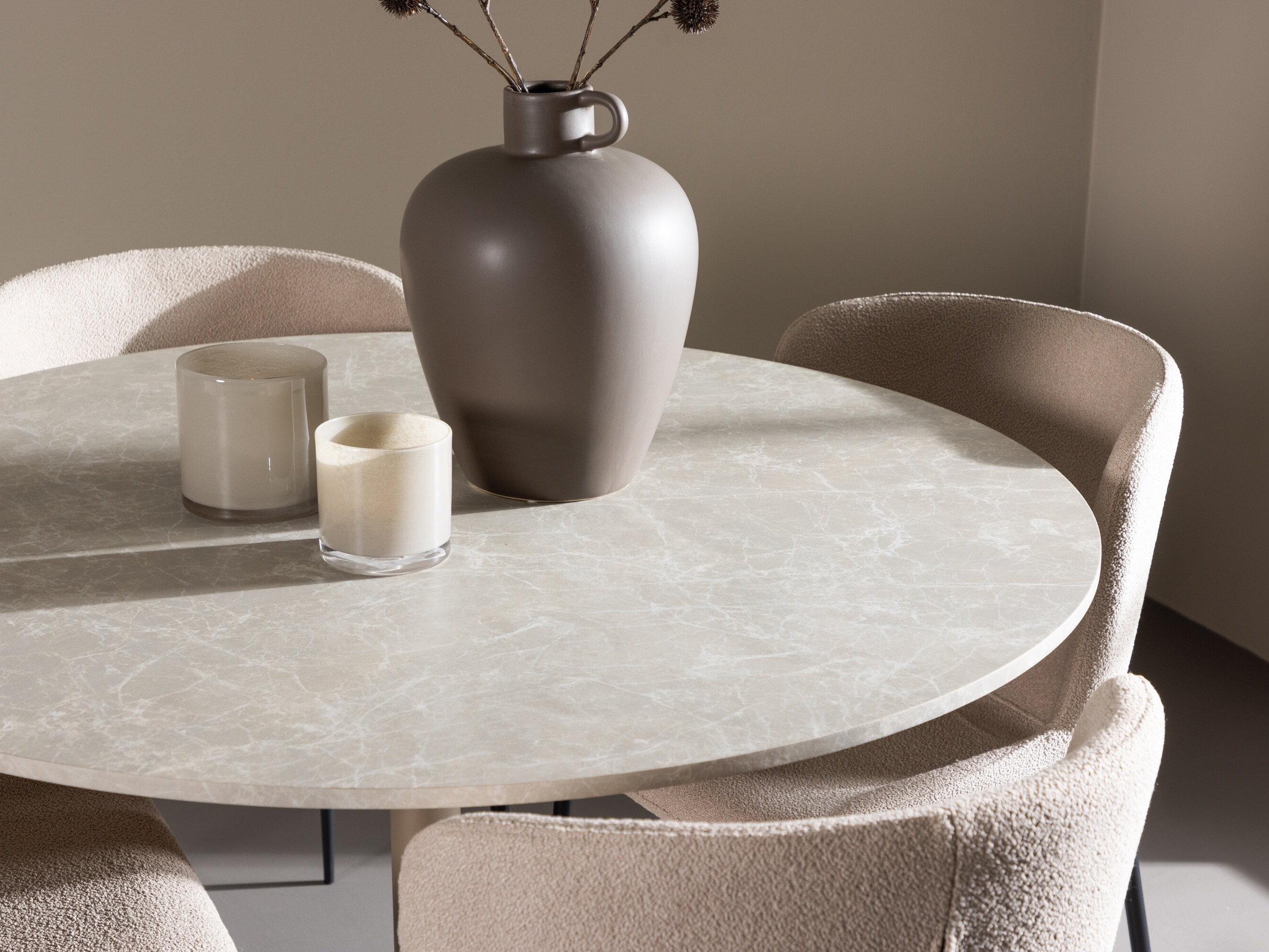 Маса и столове за трапезария Dallas 4863 (Бежов)