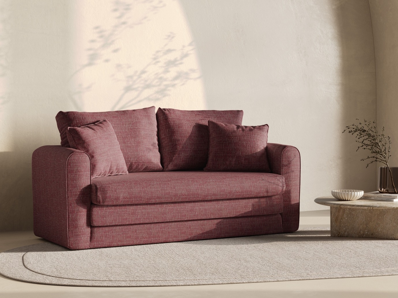 Разтегателен диван Beckley 101 (Baltimore Marsala)