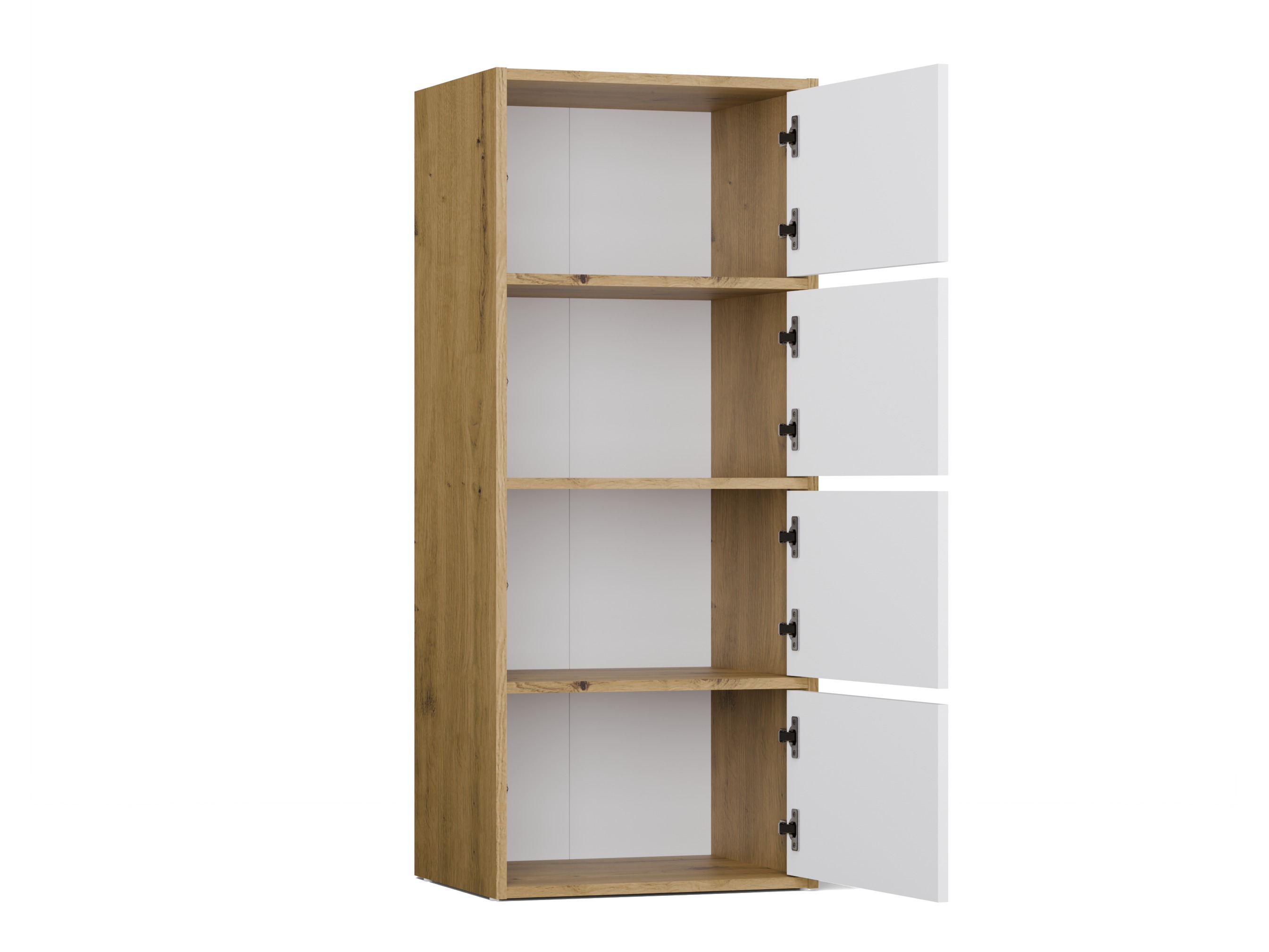 Шкаф Mandeville 298 (Бял + Artisan дъб)