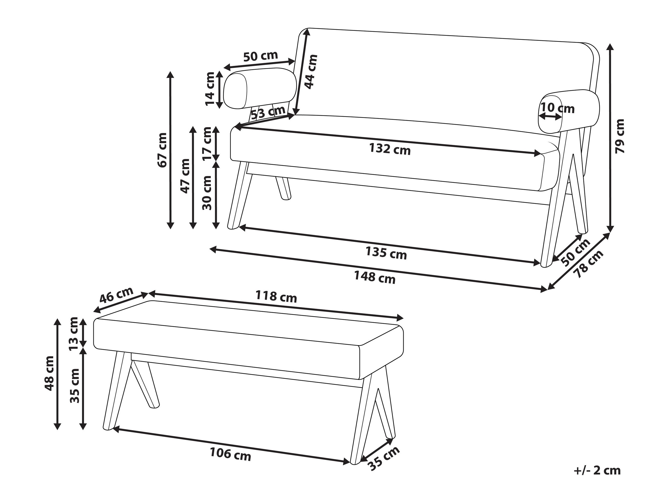 Комплект мека мебел Berwyn 2715 (Зелен + Ярък дърво)