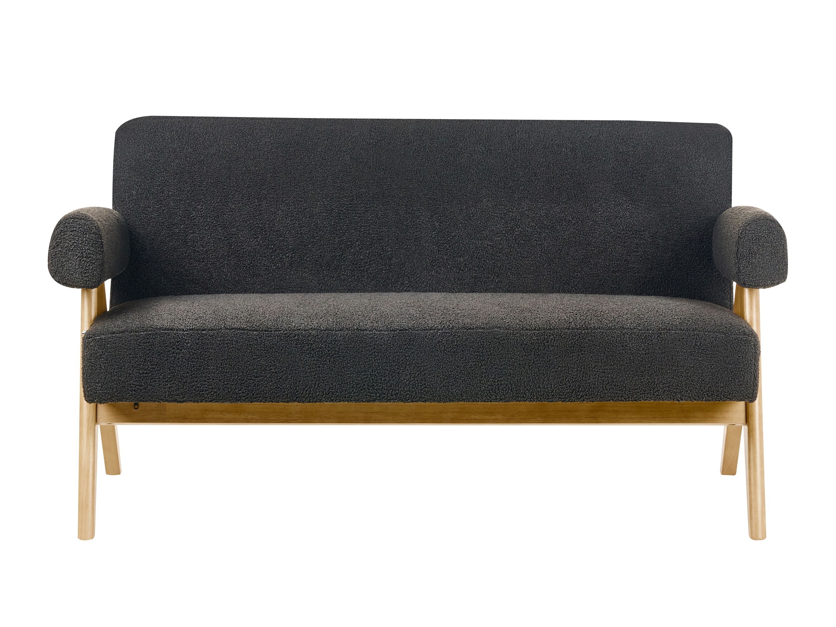 Тапицирана пейка Berwyn 2713 (Черен + Ярък дърво)