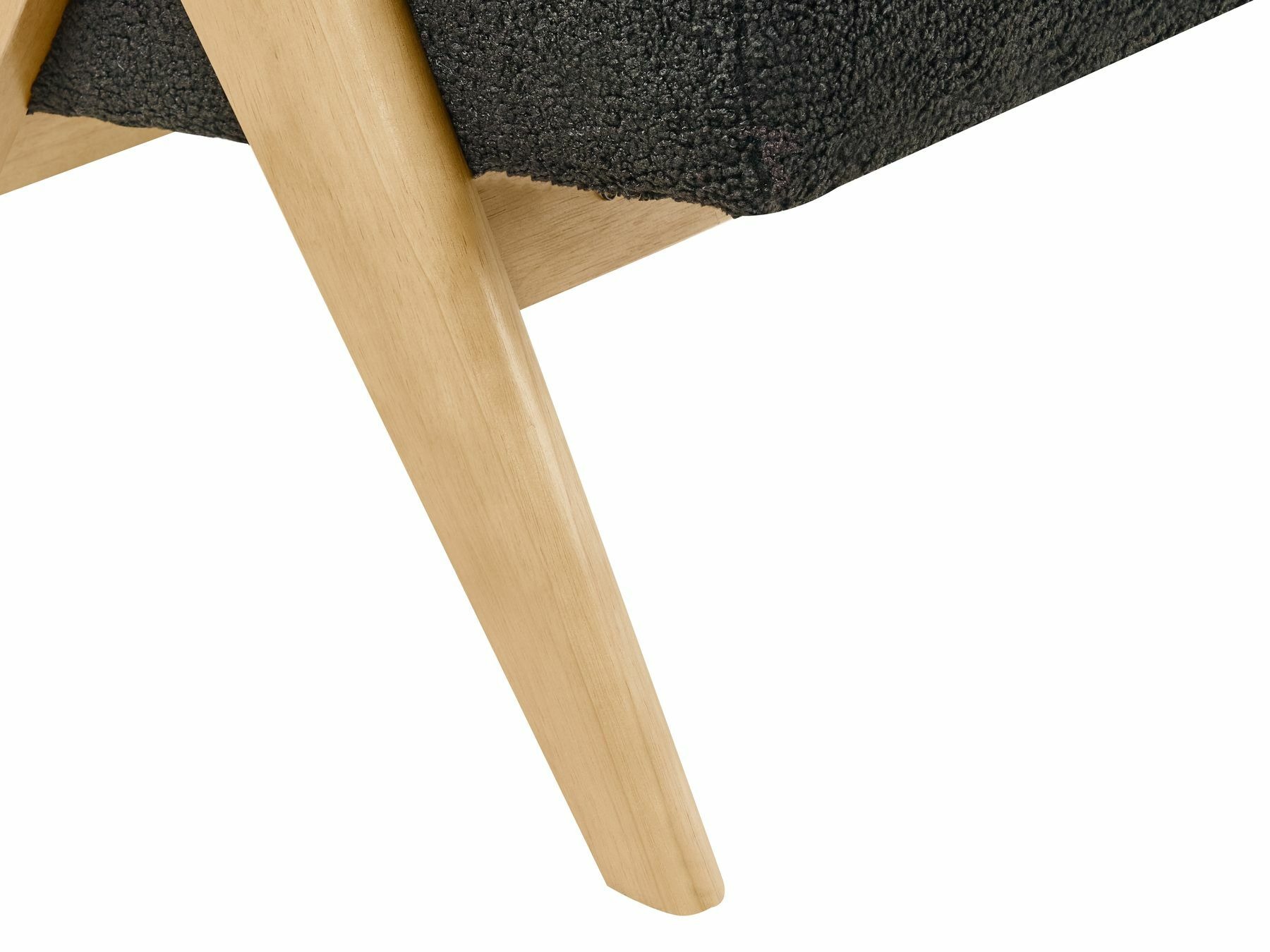 Тапицирана пейка Berwyn 2713 (Черен + Ярък дърво)