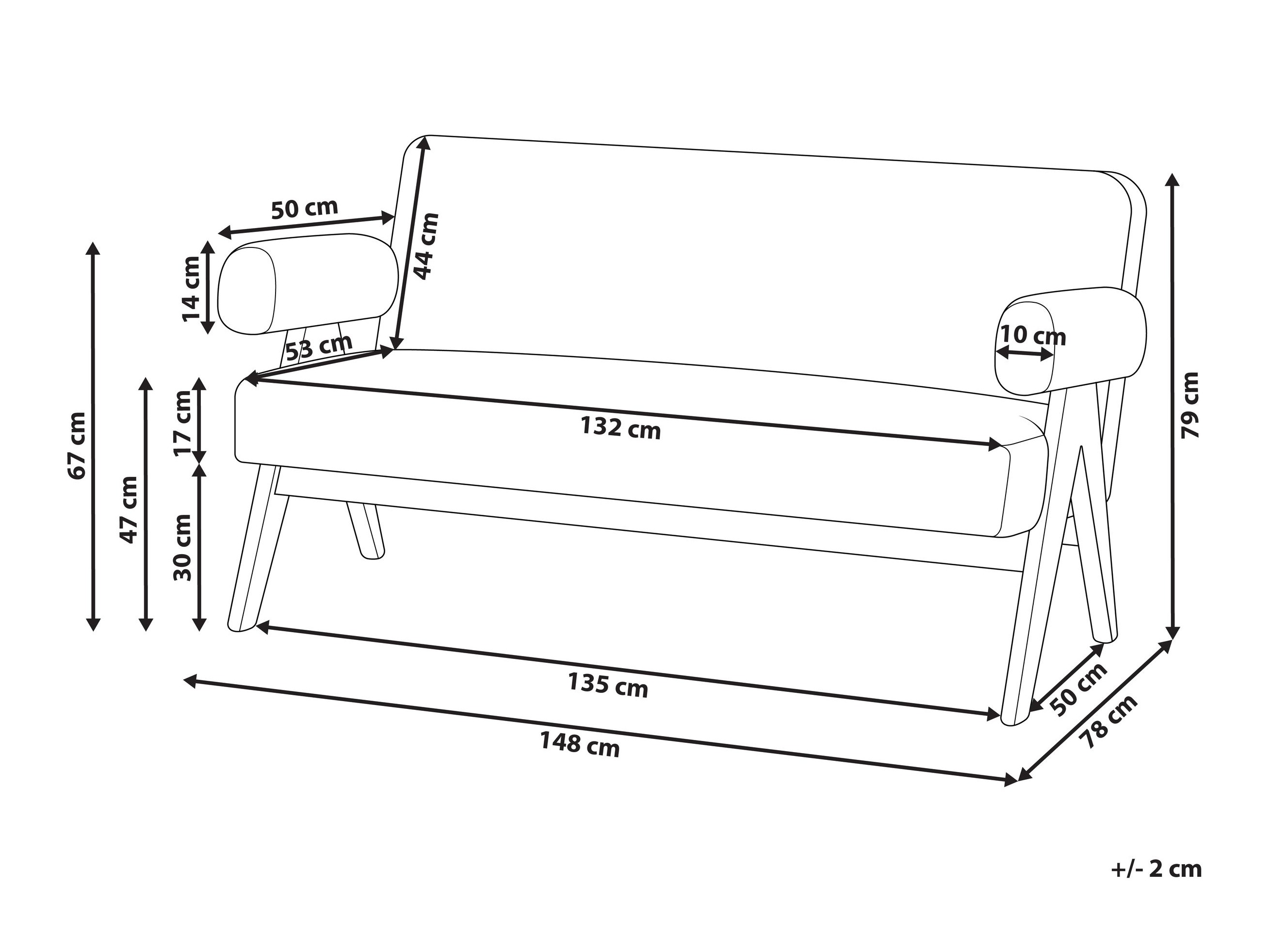 Тапицирана пейка Berwyn 2713 (Зелен + Ярък дърво)