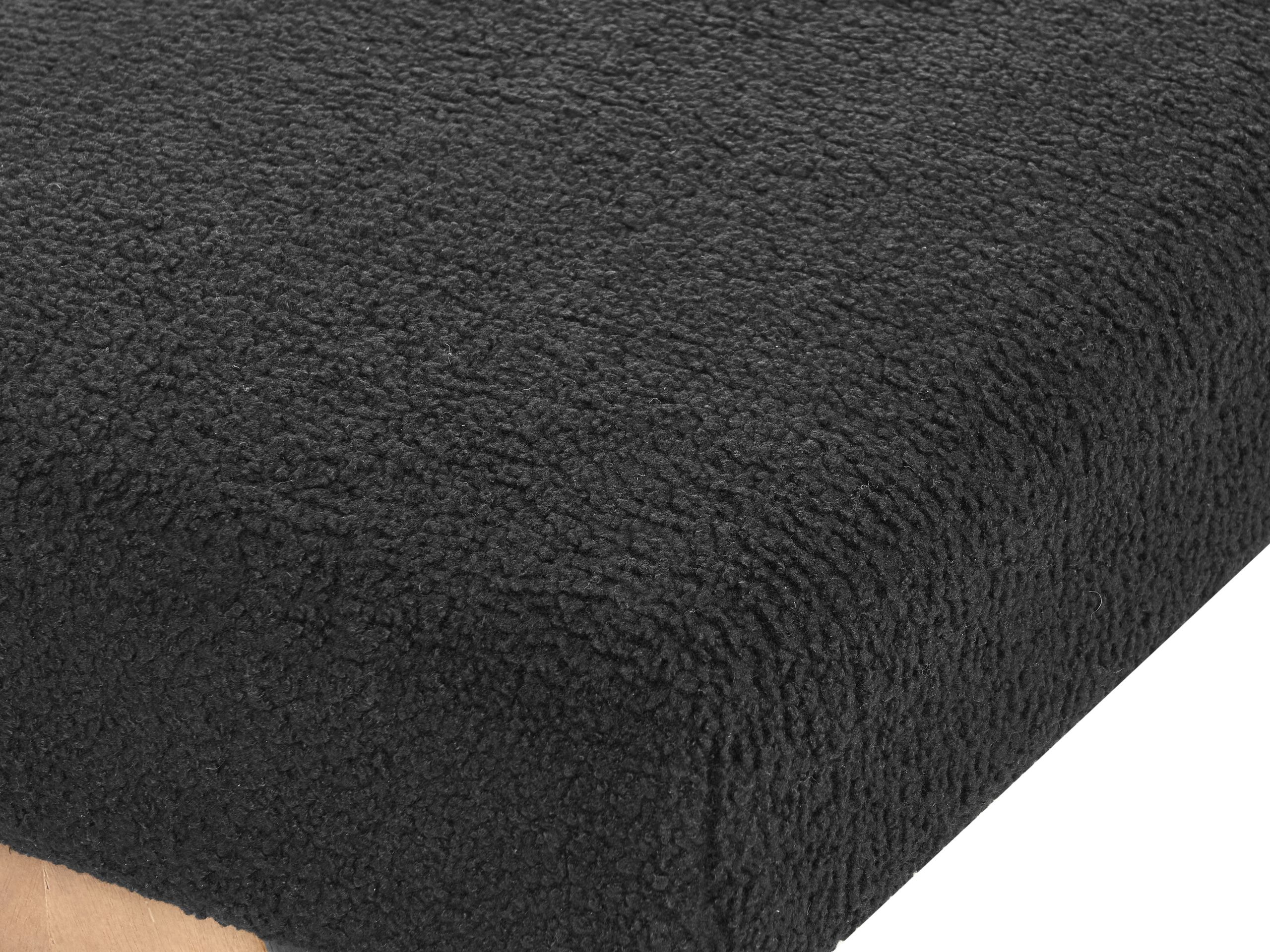 Тапицирана пейка Berwyn 2714 (Черен + Ярък дърво)