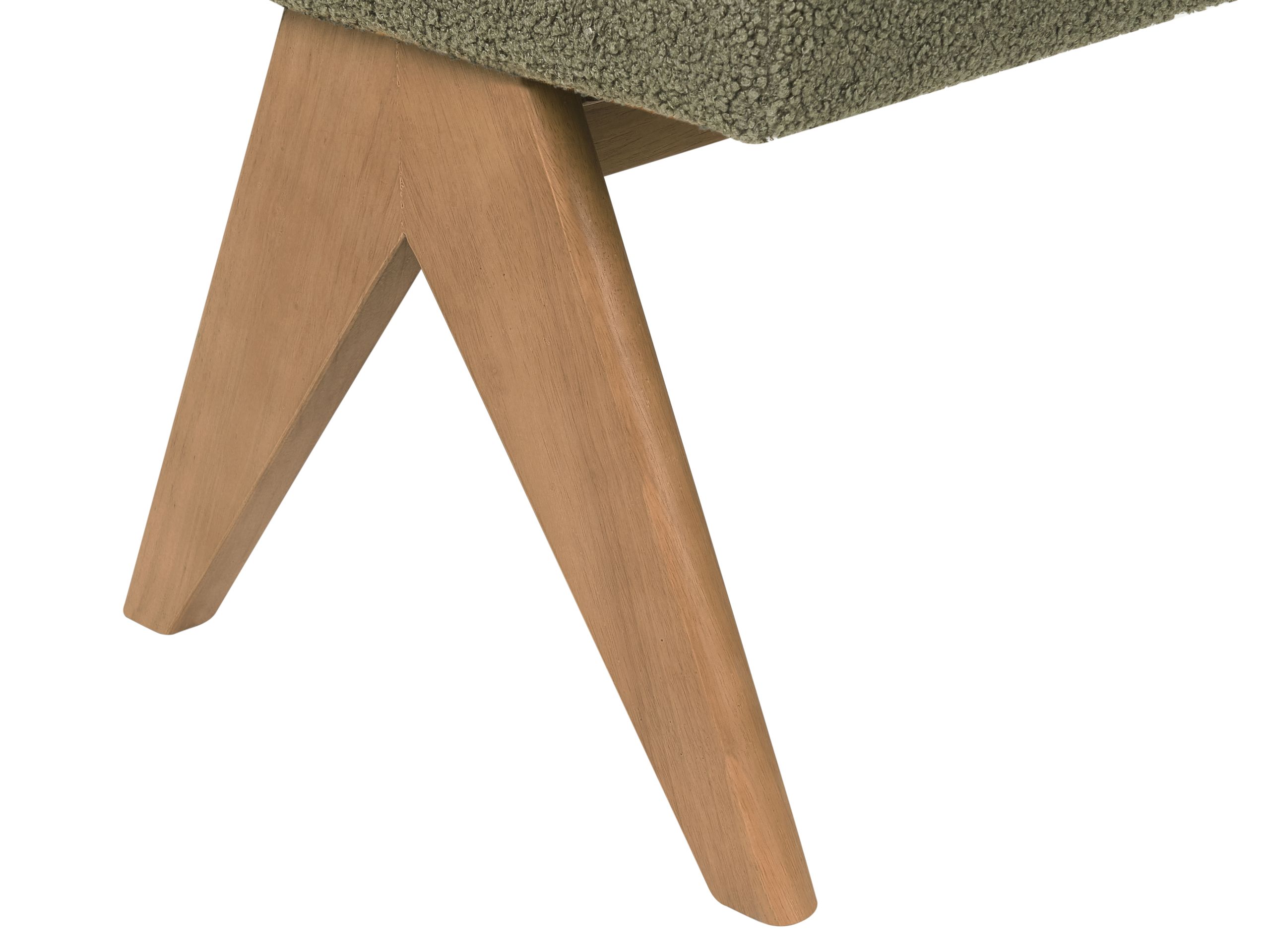 Тапицирана пейка Berwyn 2714 (Зелен + Тъмно дърво)