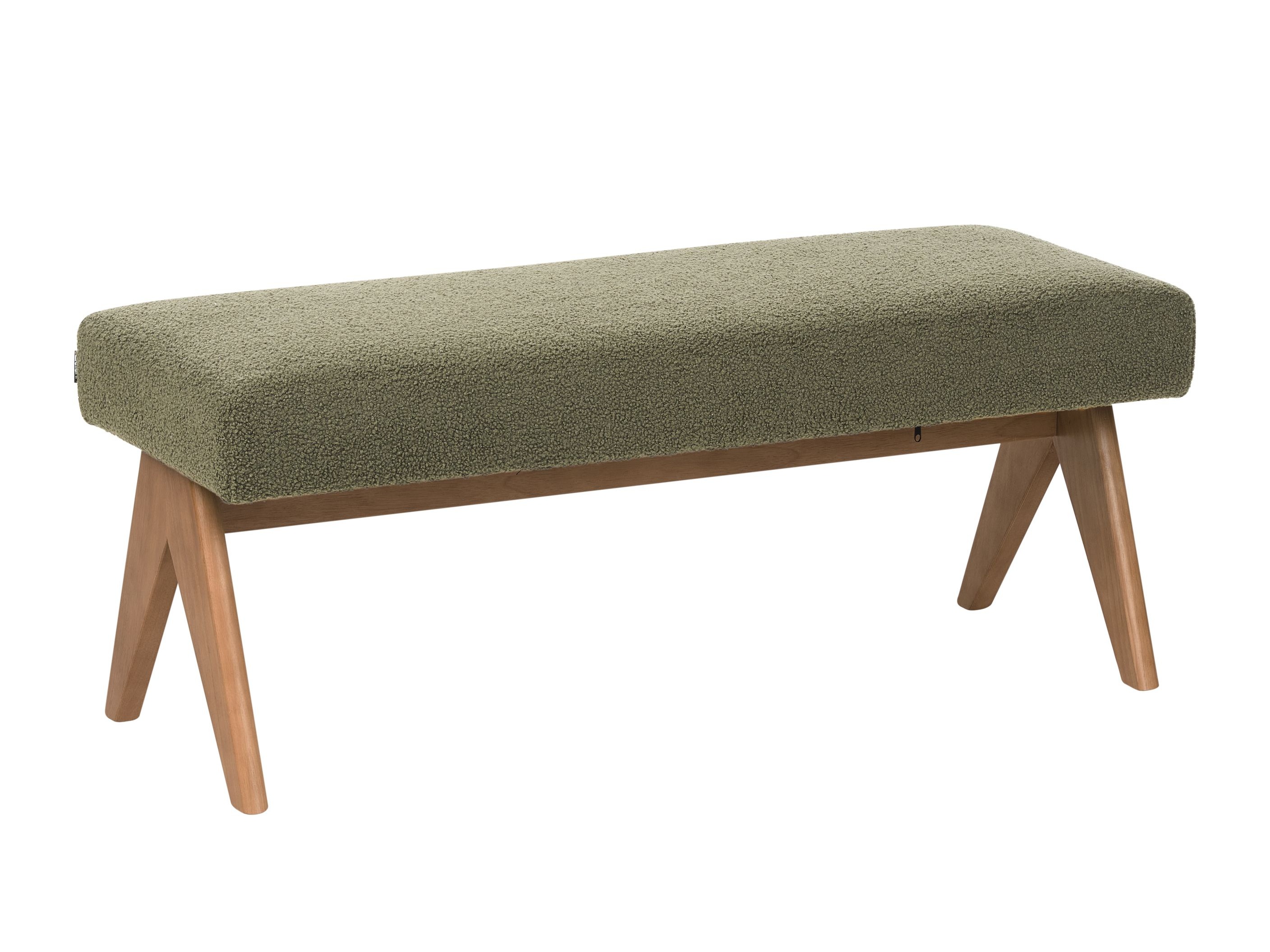 Тапицирана пейка Berwyn 2714 (Зелен + Тъмно дърво)