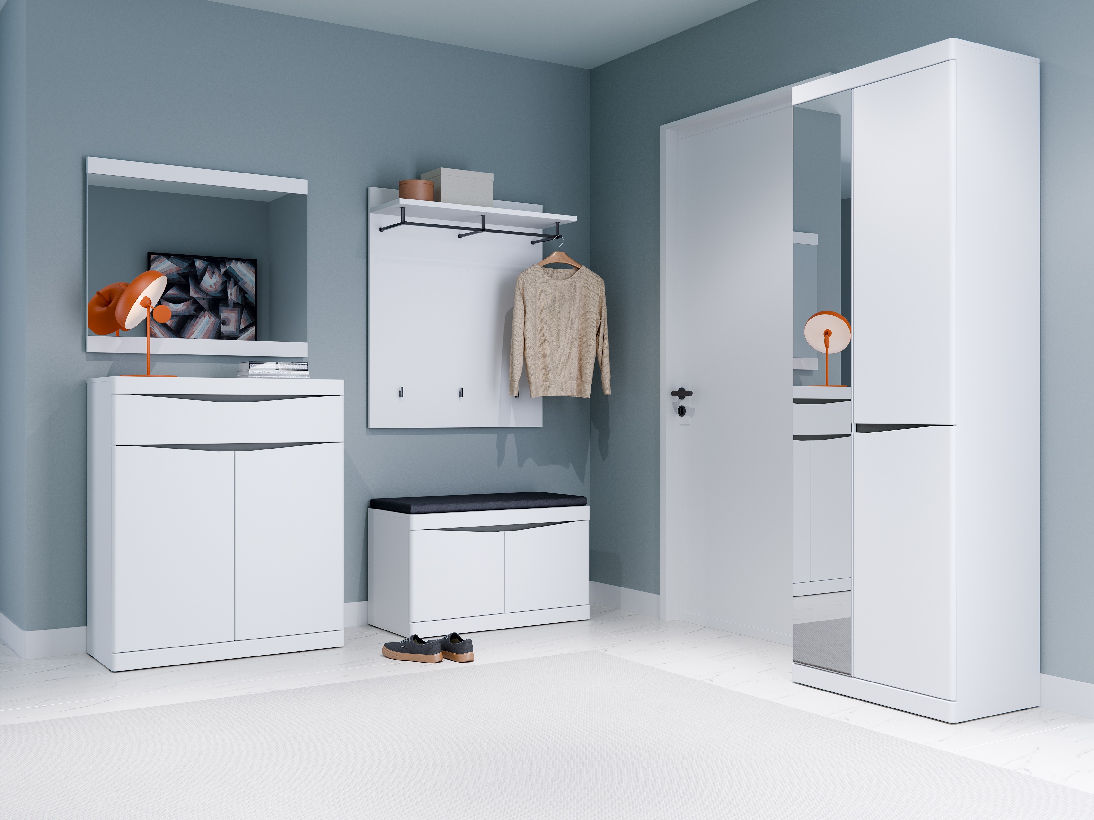 Комплект за антре Venlori 119 (Бял)