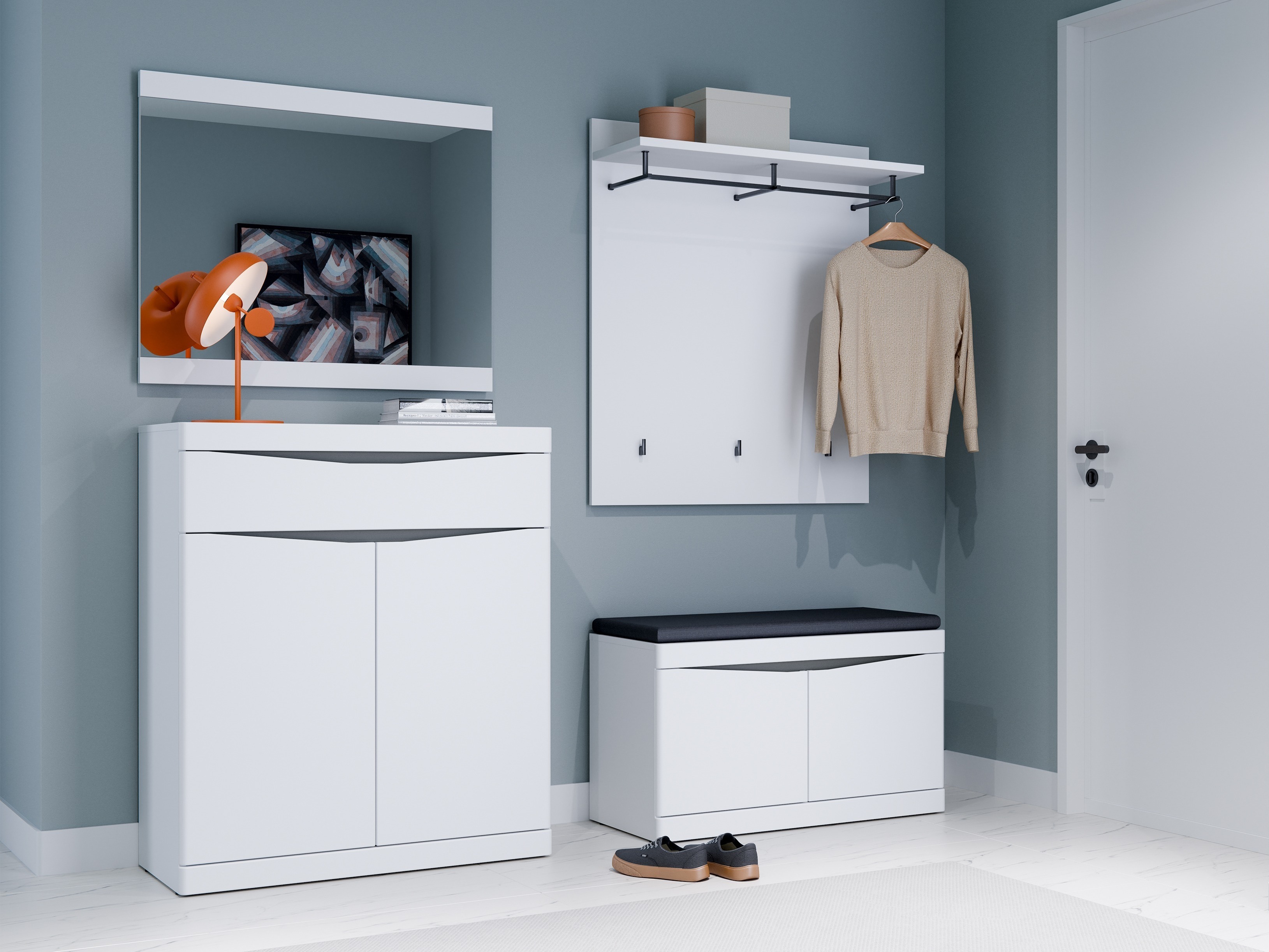 Комплект за антре Venlori 119 (Бял)