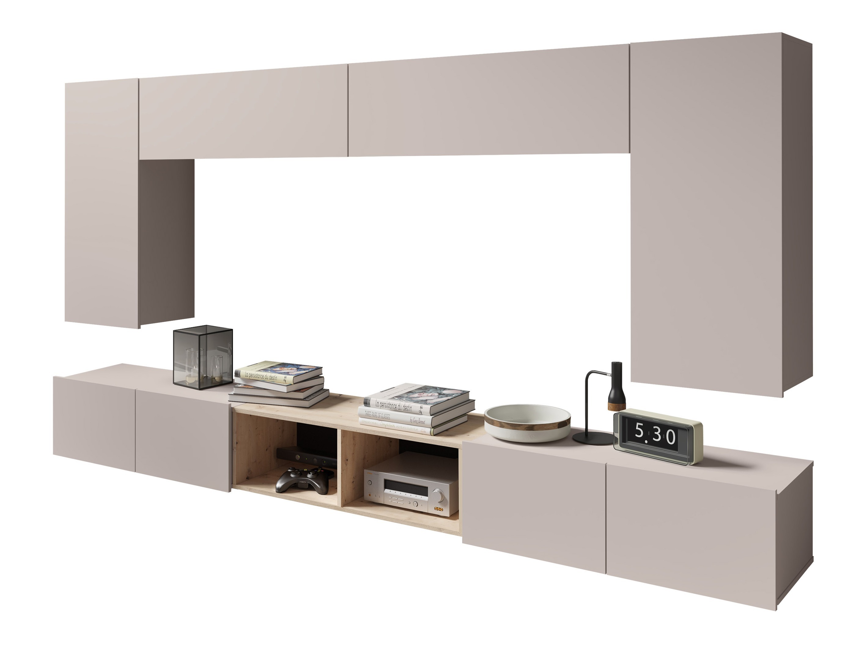 Комплект за хол Remus XXIII (Кашмир + Artisan дъб)