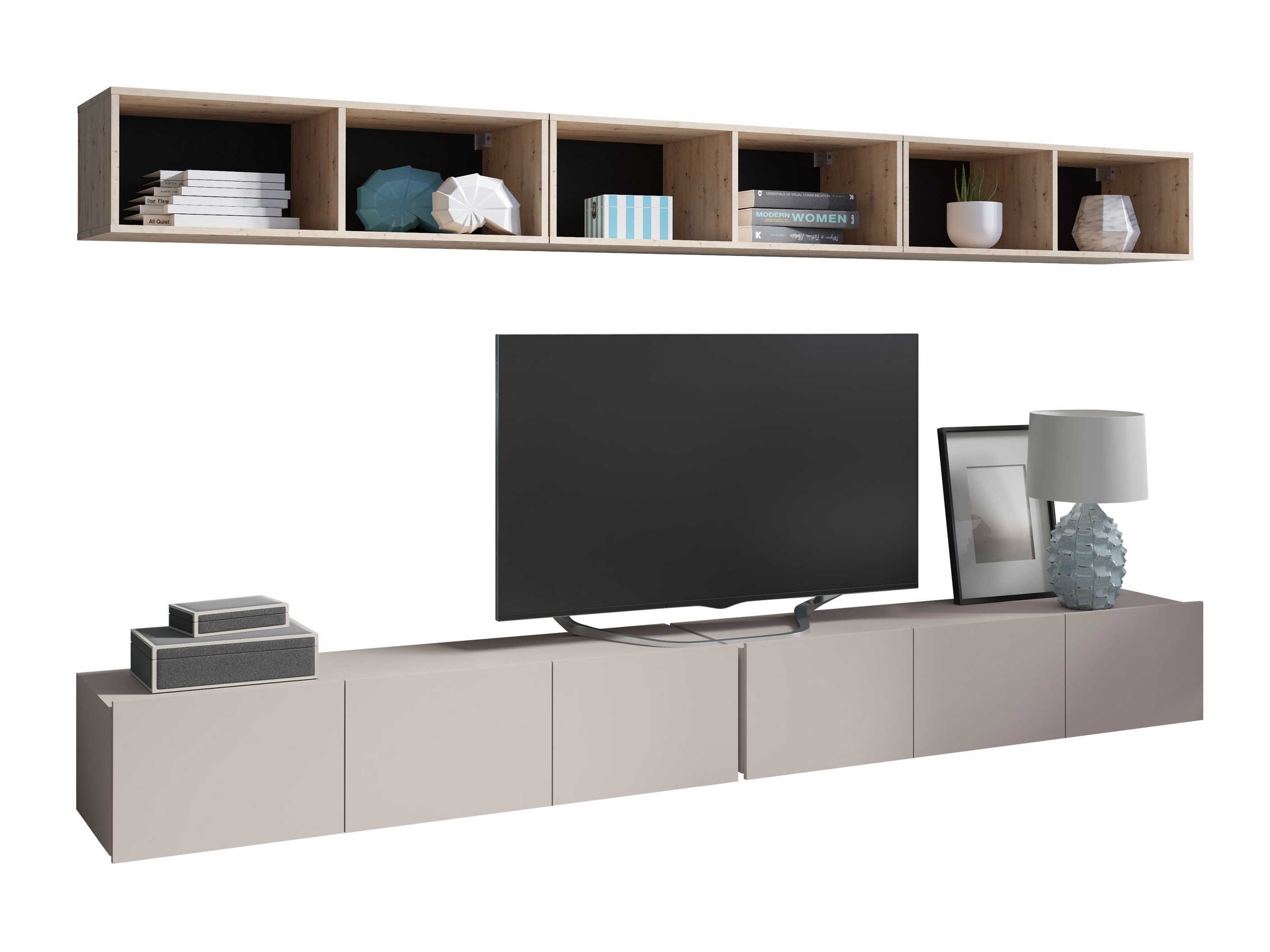 Комплект за хол Remus XXXIII (Кашмир + Artisan дъб)