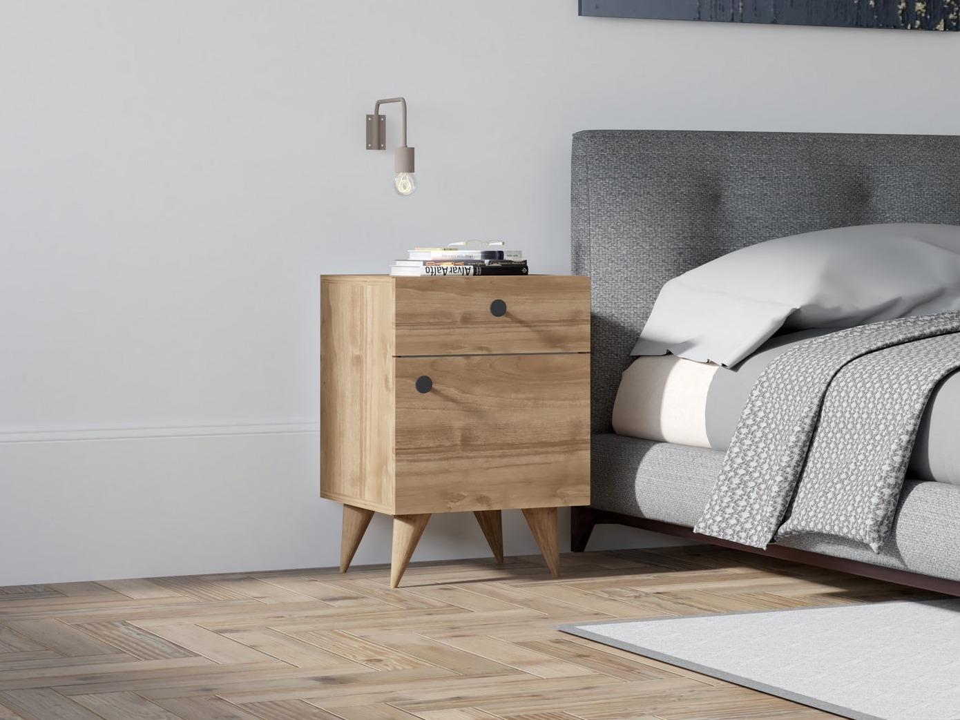 Нощно шкафче Kailua 2595 (Орех)