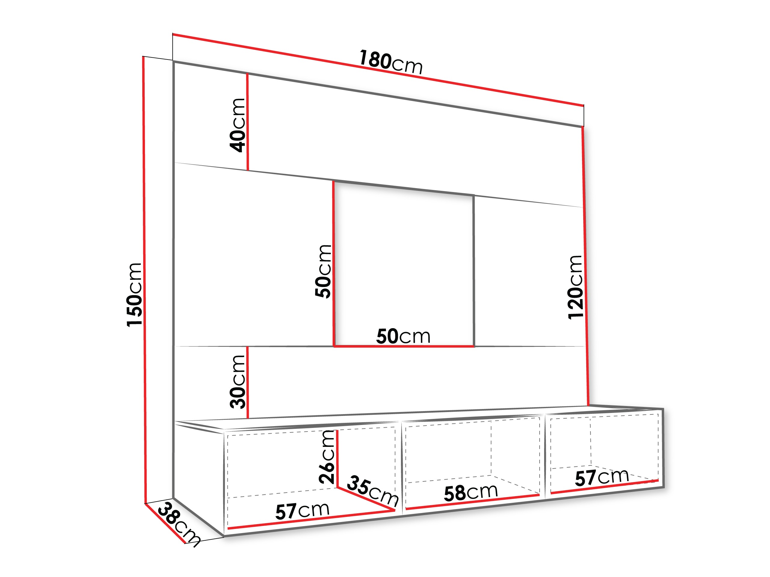 Комплект за хол Comfivo Salix (Бежов + Дъб)