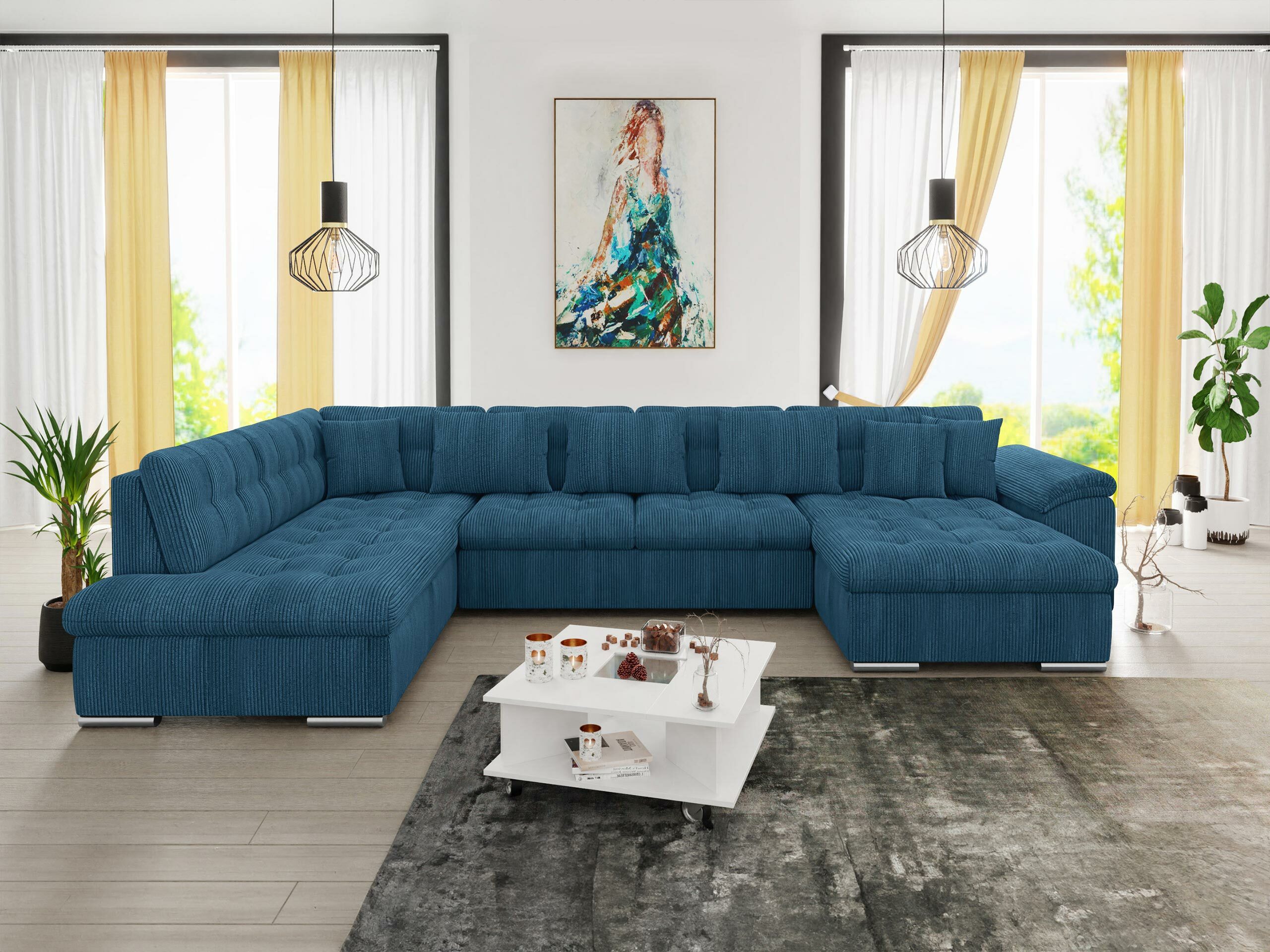 Ъглов диван Comfivo Gemma (Десен)