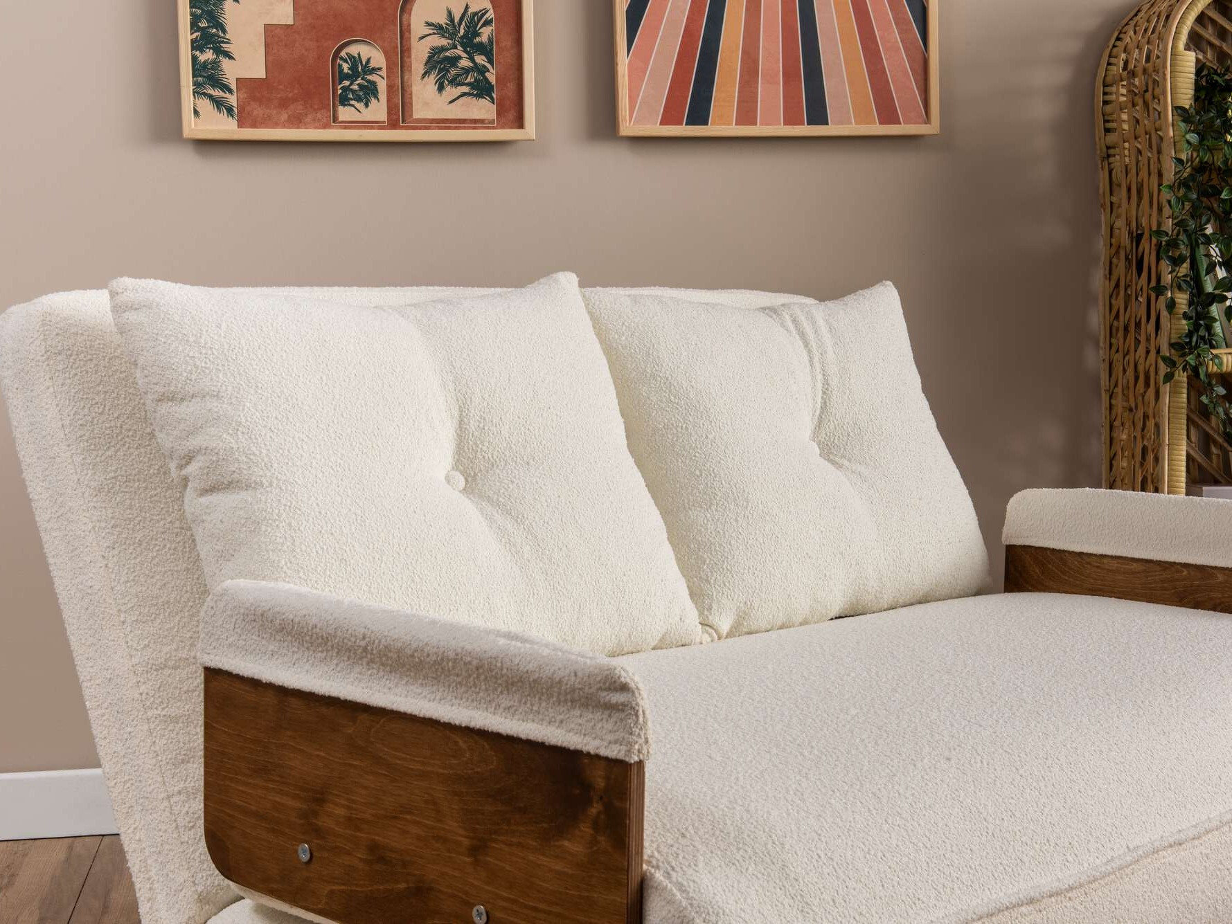 Разтегателен диван Altadena 606 (Бял)