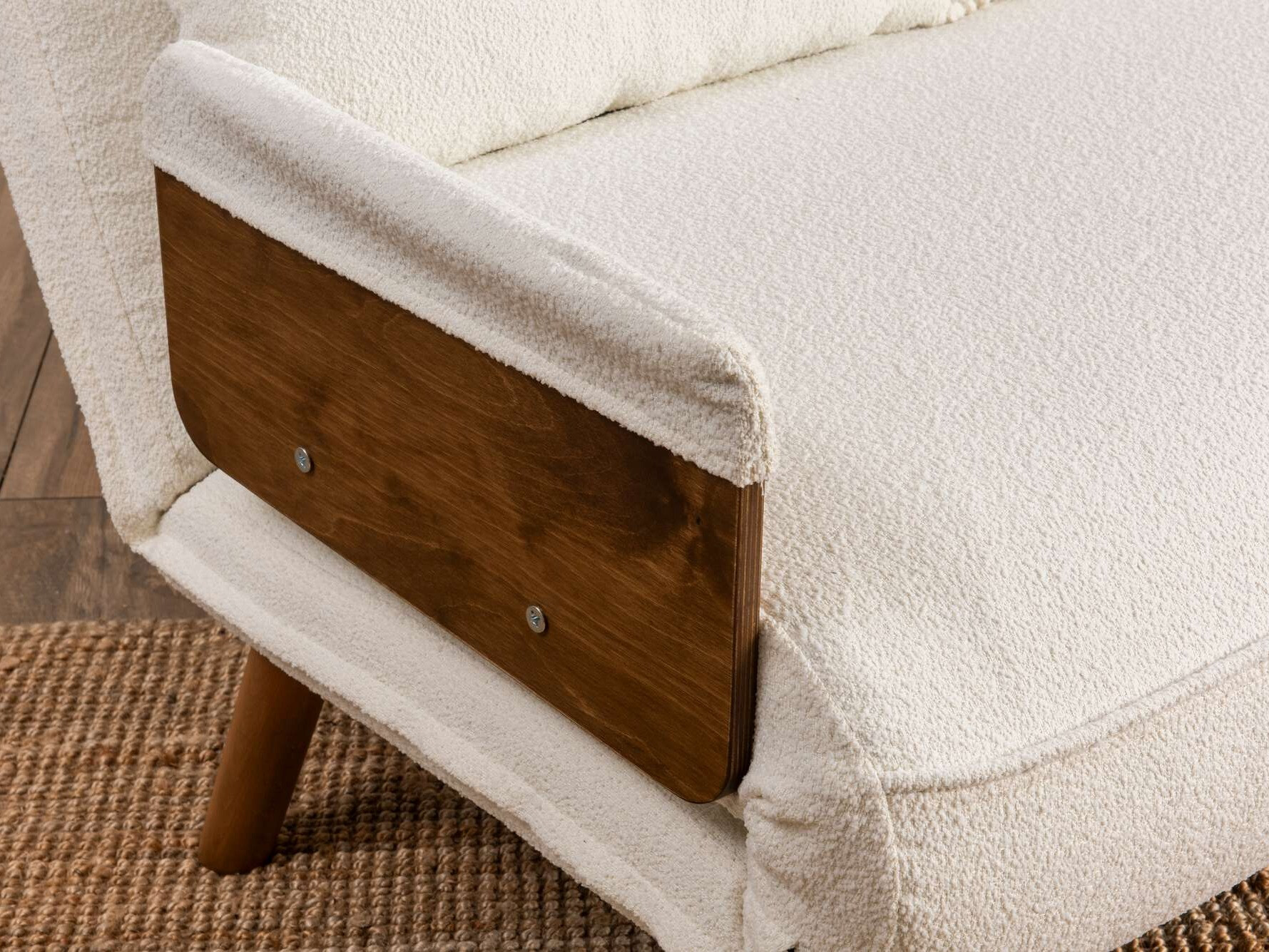 Разтегателен диван Altadena 606 (Бял)