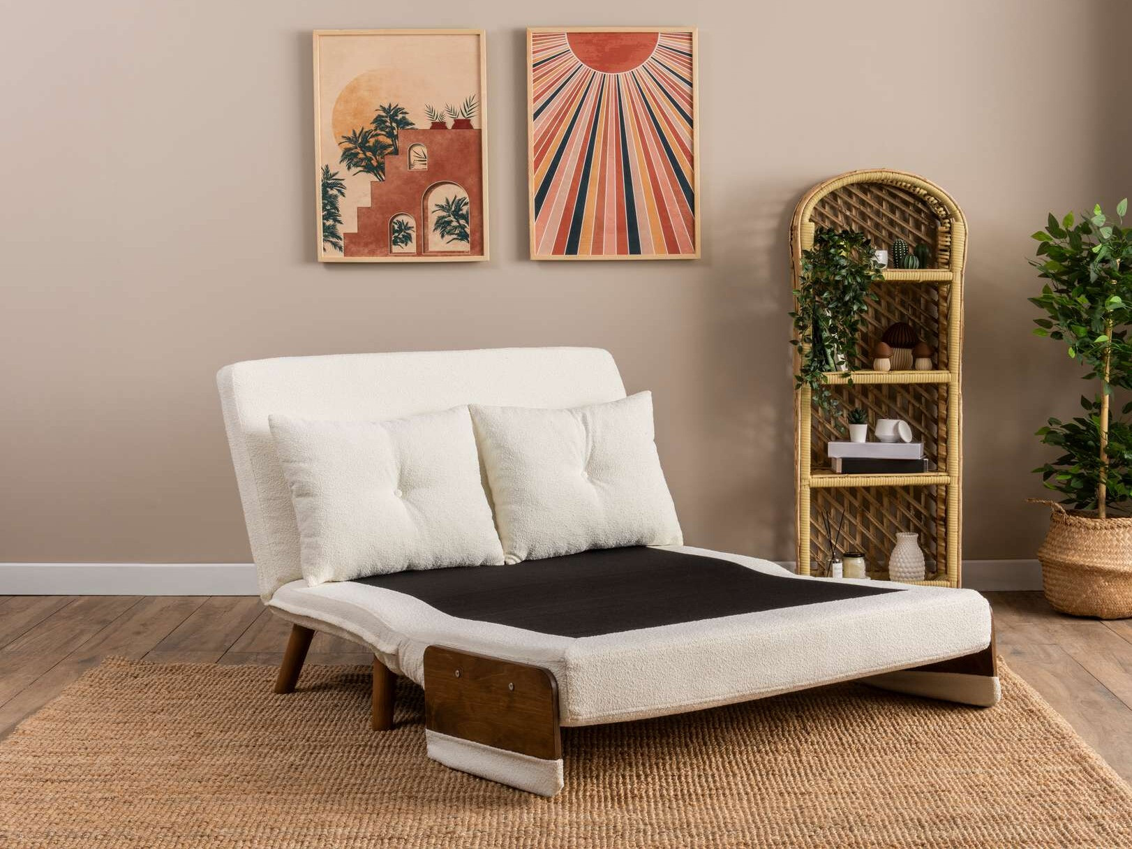 Разтегателен диван Altadena 606 (Бял)