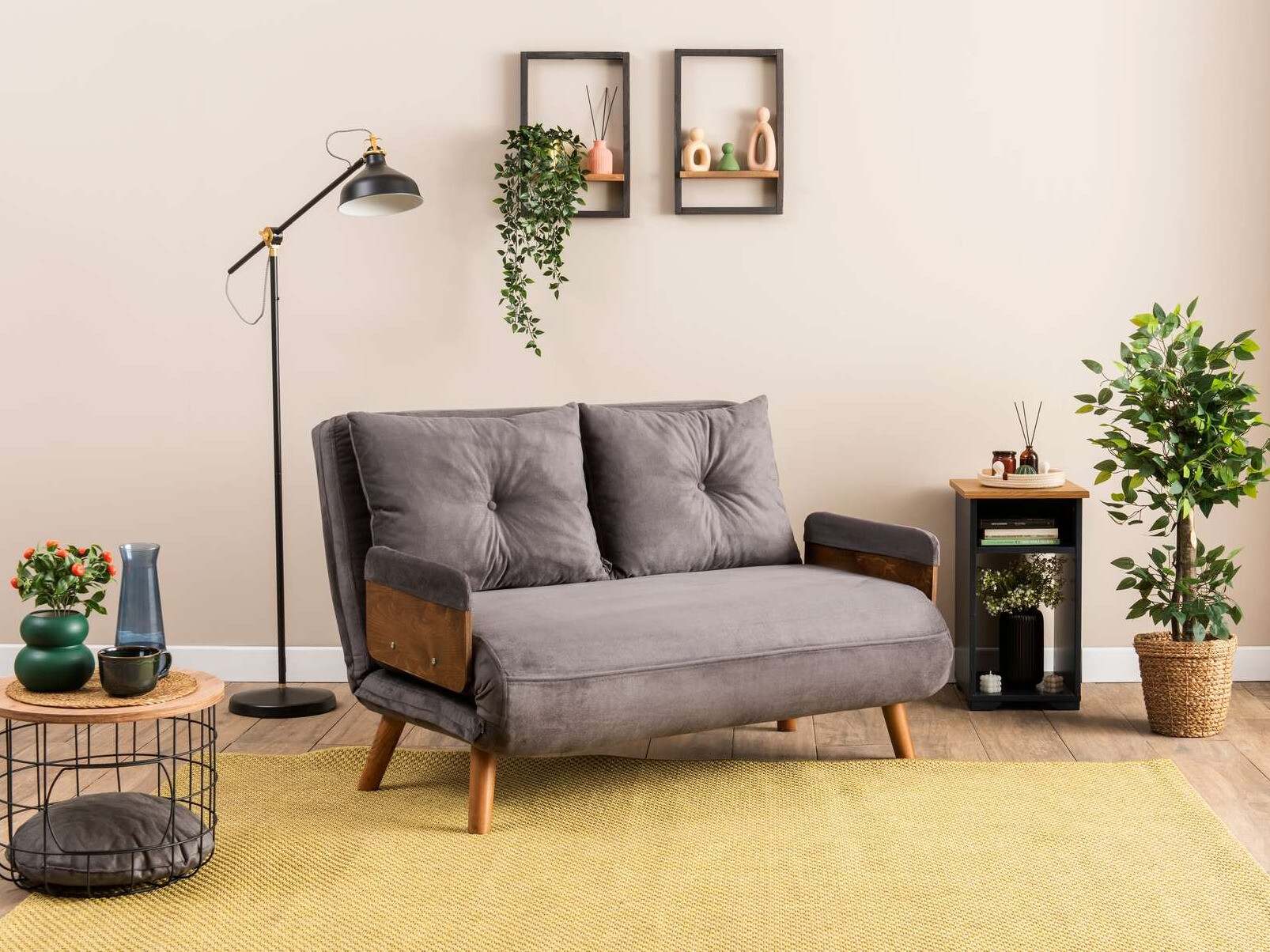 Разтегателен диван Altadena 606 (Сив)