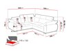 Ъглов диван Columbus 215 (Aragon 93)