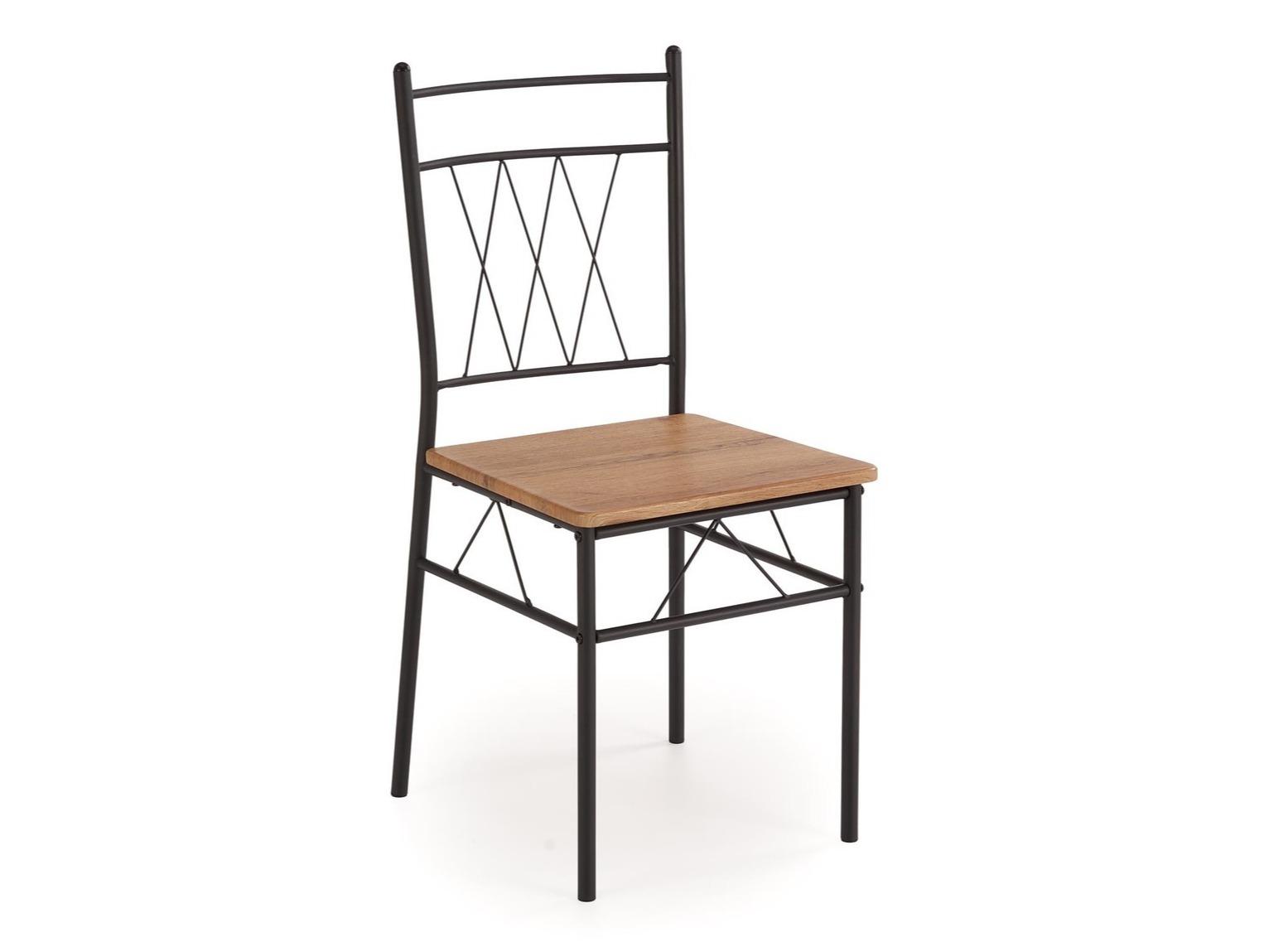 Маса и столове за трапезария Houston 1251 (Дъб + Черен)