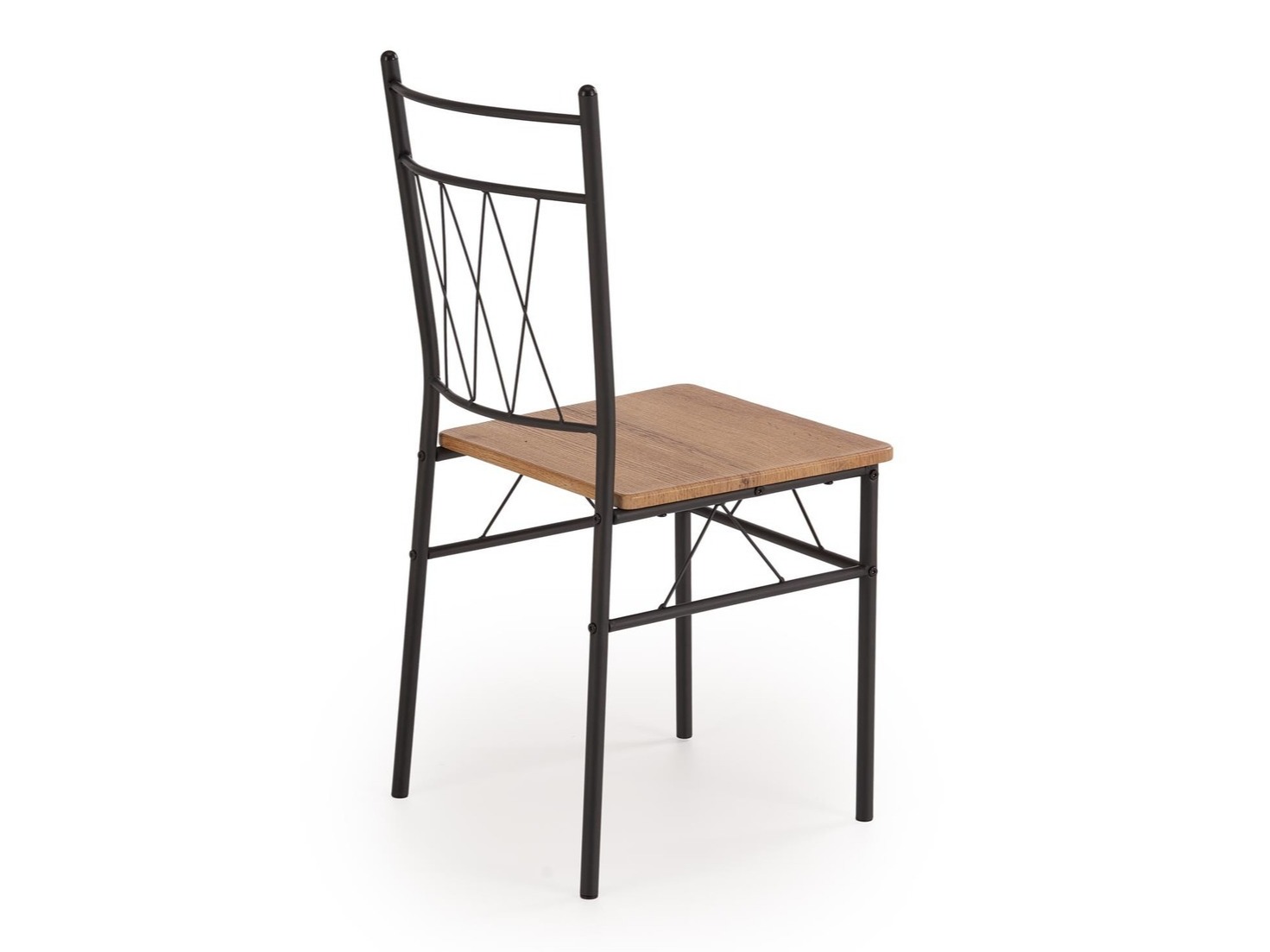 Маса и столове за трапезария Houston 1251 (Дъб + Черен)