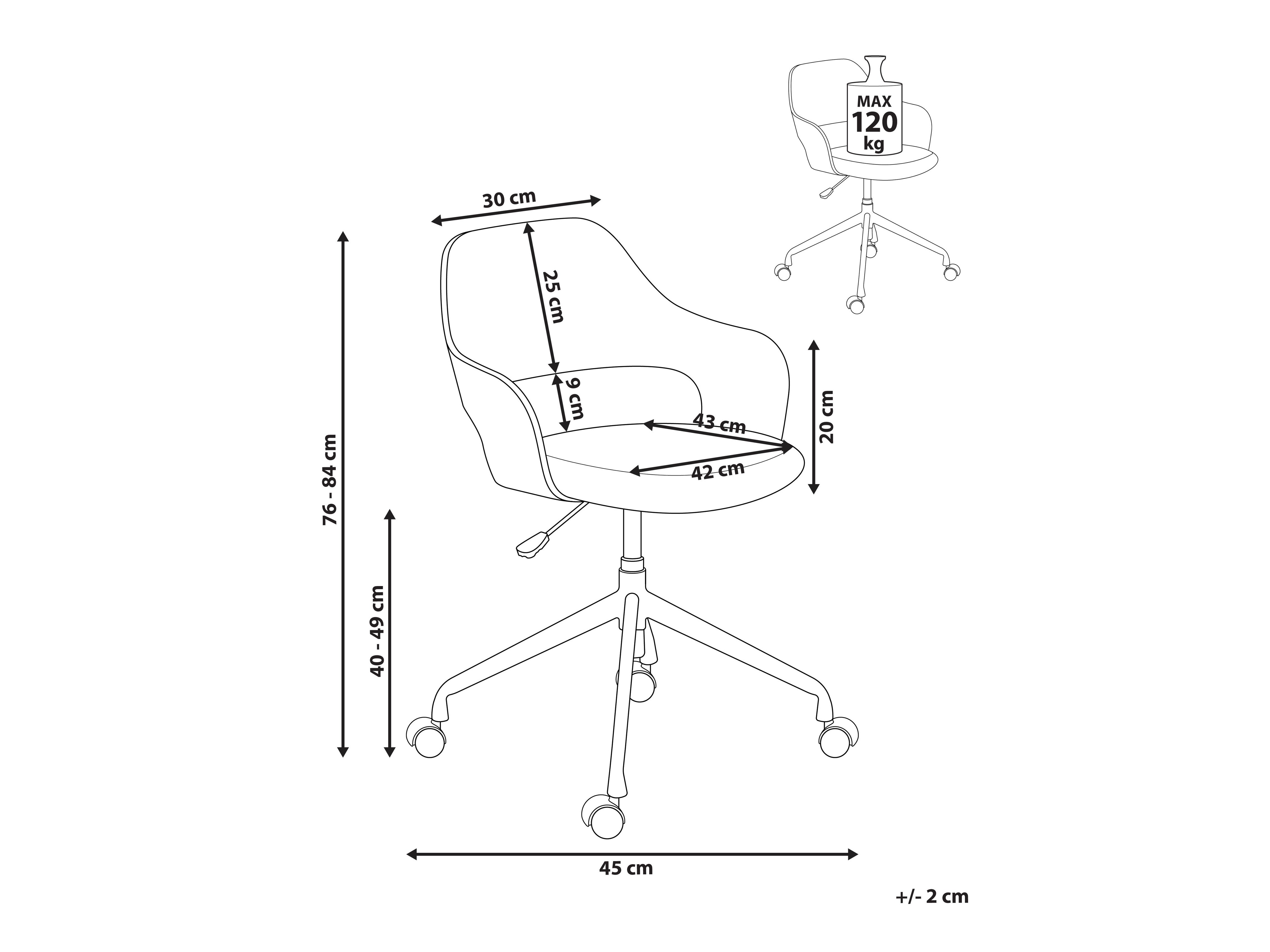 Офис стол Berwyn 2727 (Светло бежово)
