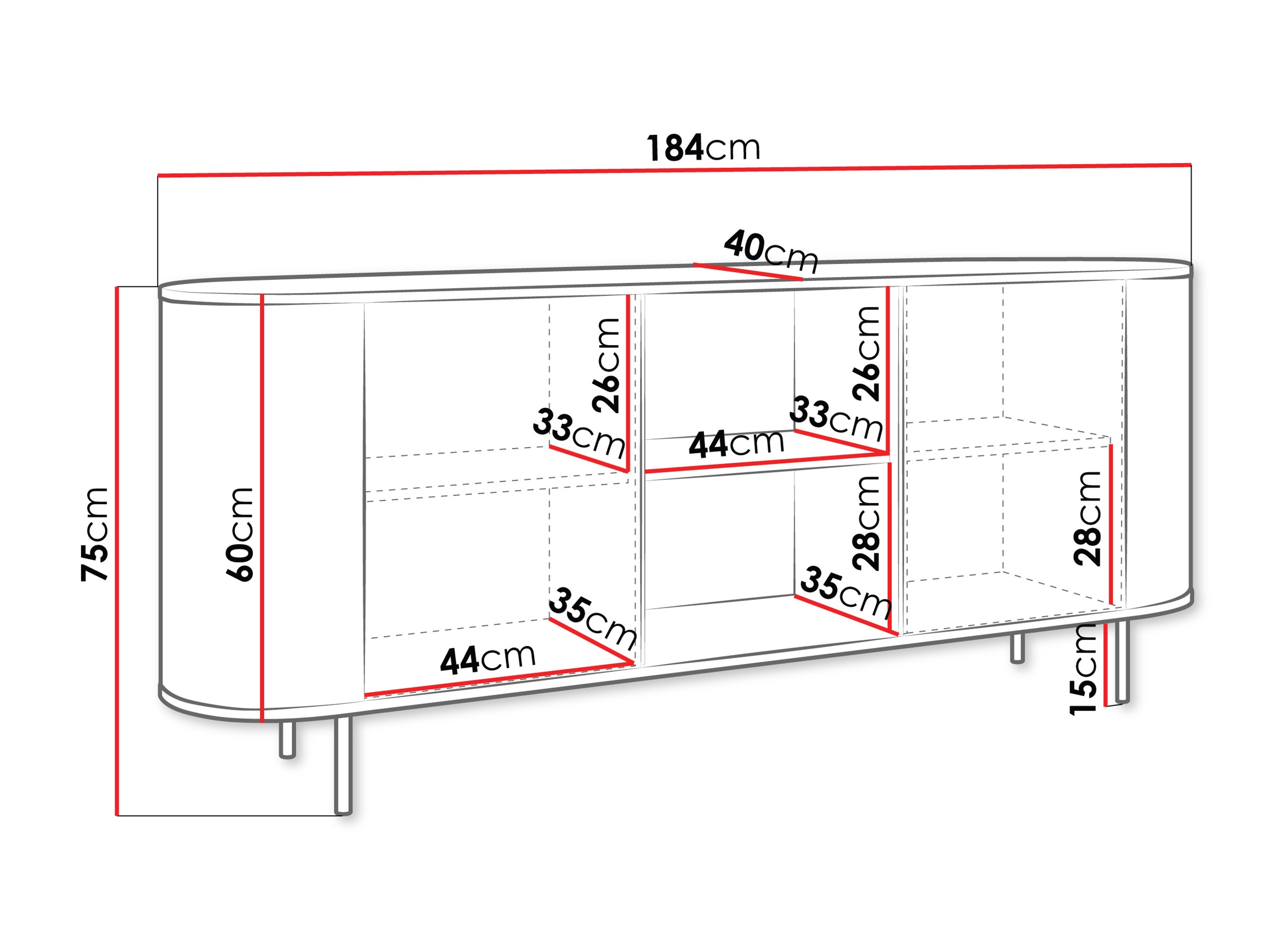 Шкаф Comfivo Livtena I (Черен мрамор + Черен)