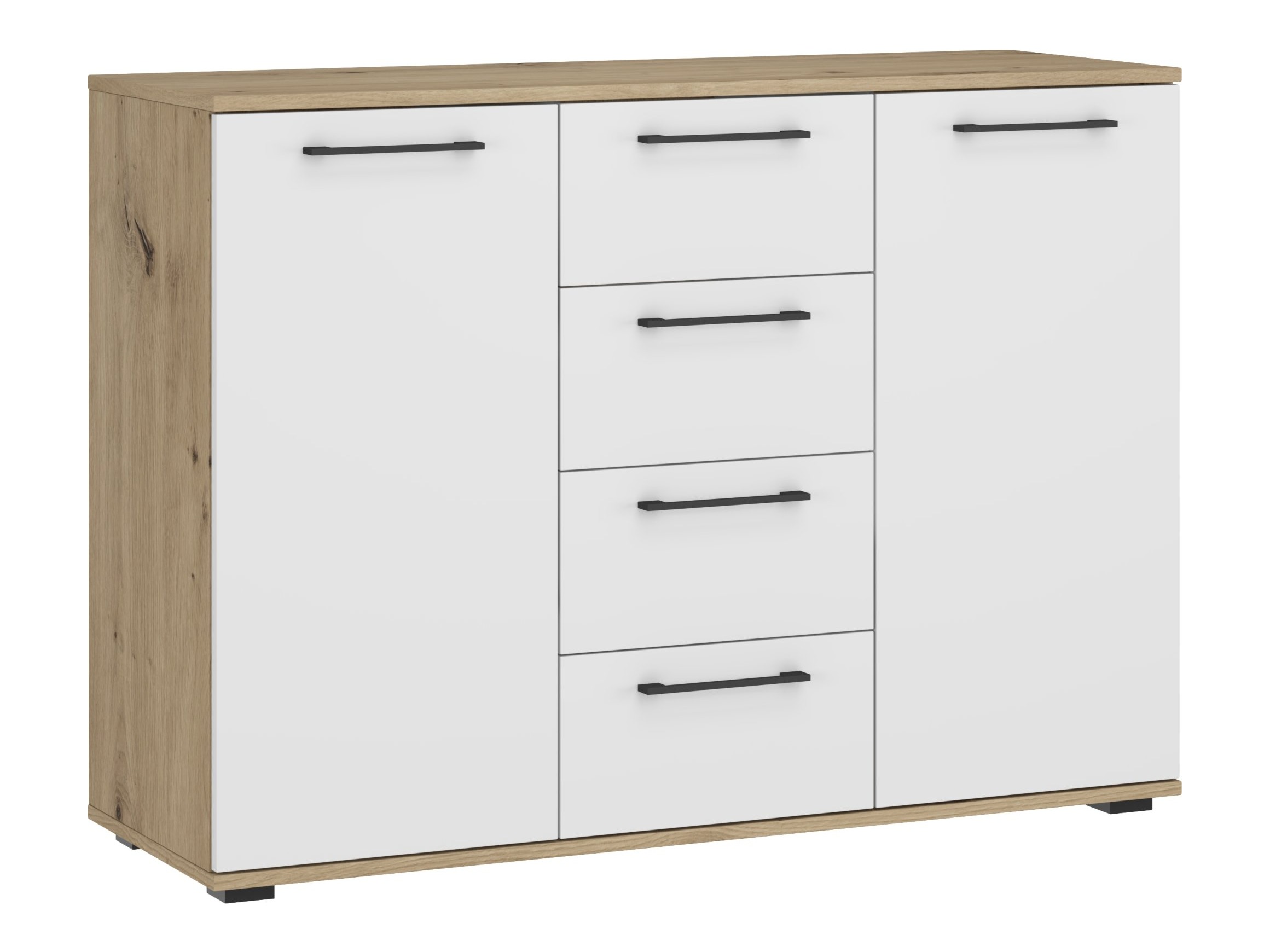 Скрин Houston 1977 (Бял + Artisan дъб)