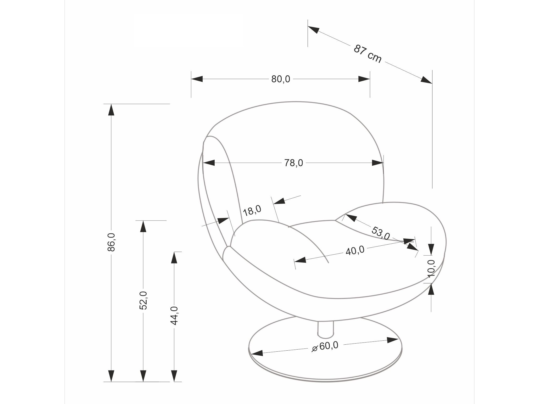 Фотьойл Houston 1982 (Сметана)