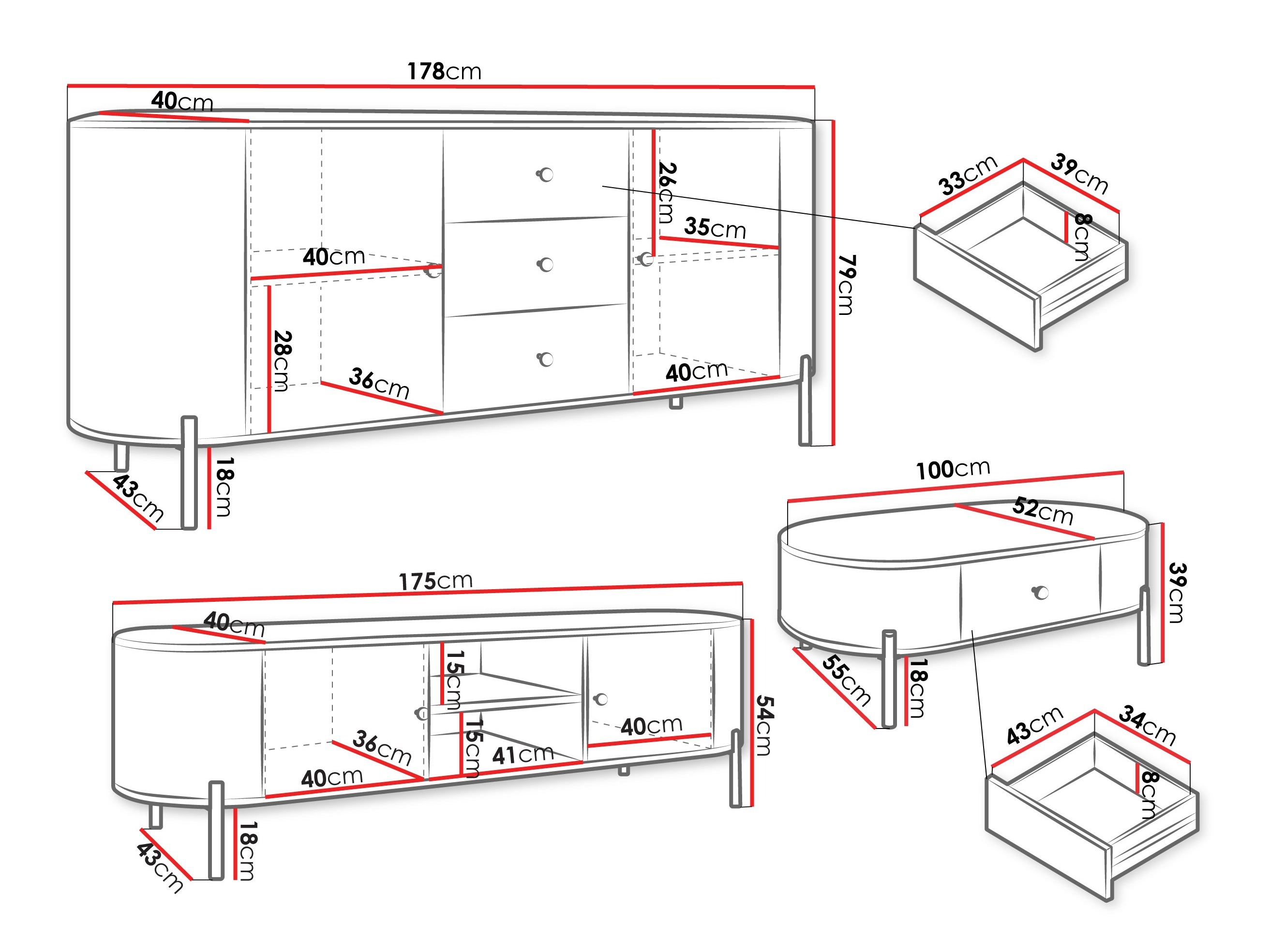 Комплект за хол Comfivo Mirsoni I