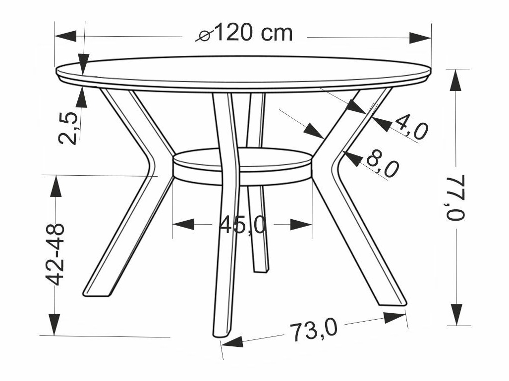 Маса и столове за трапезария Houston 1985